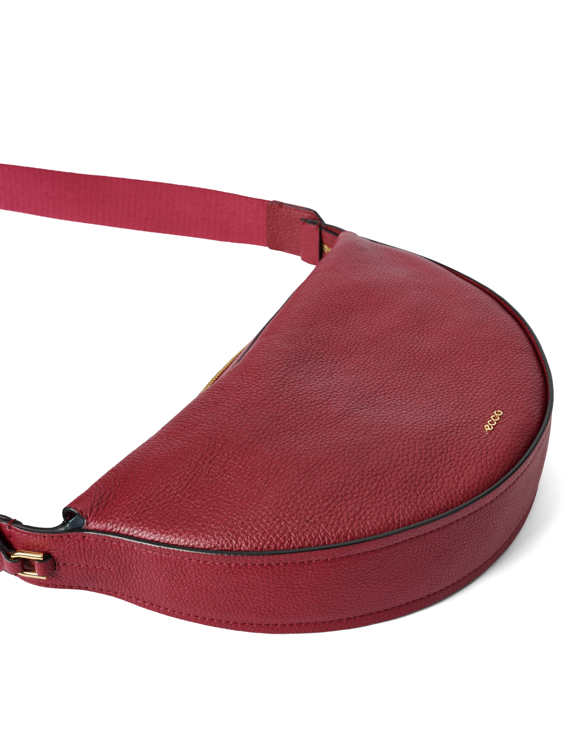 ECCO® Fortune Bag sac hobo en cuir - Rouge - Detail-2