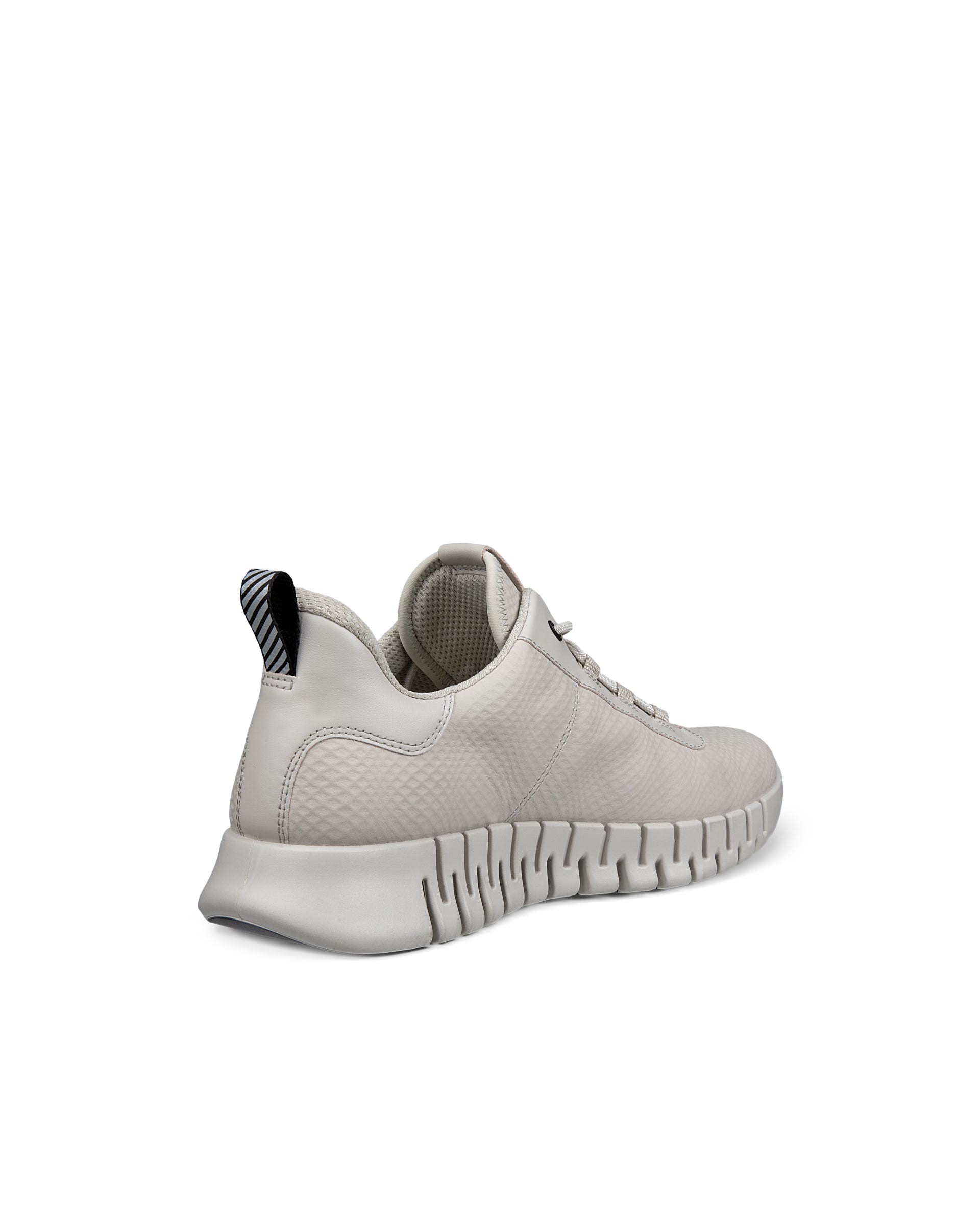 ECCO Gruuv Optical メンズ レザースニーカー - グレー - Back