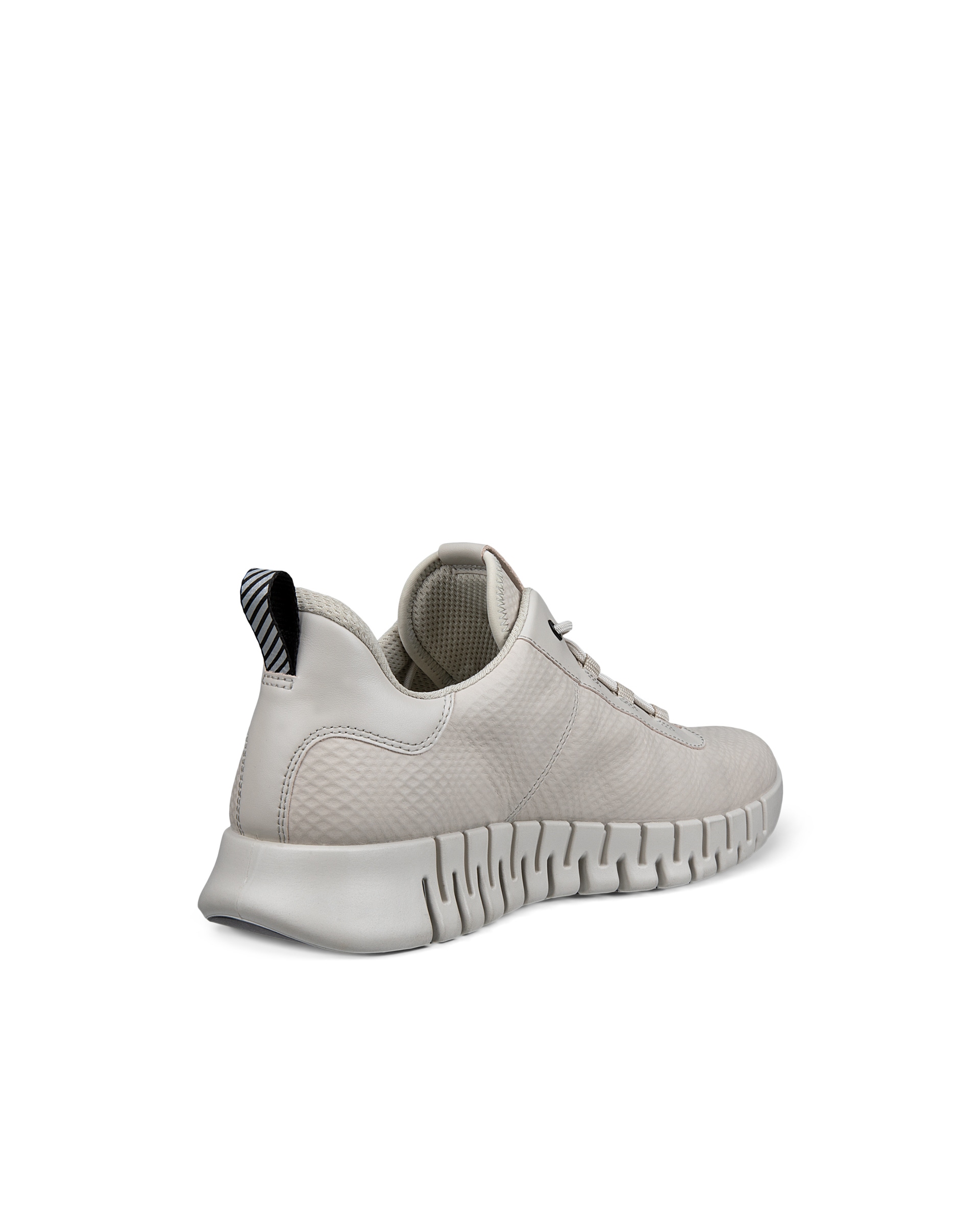 ECCO® Gruuv baskets en cuir pour homme - Gris - Back