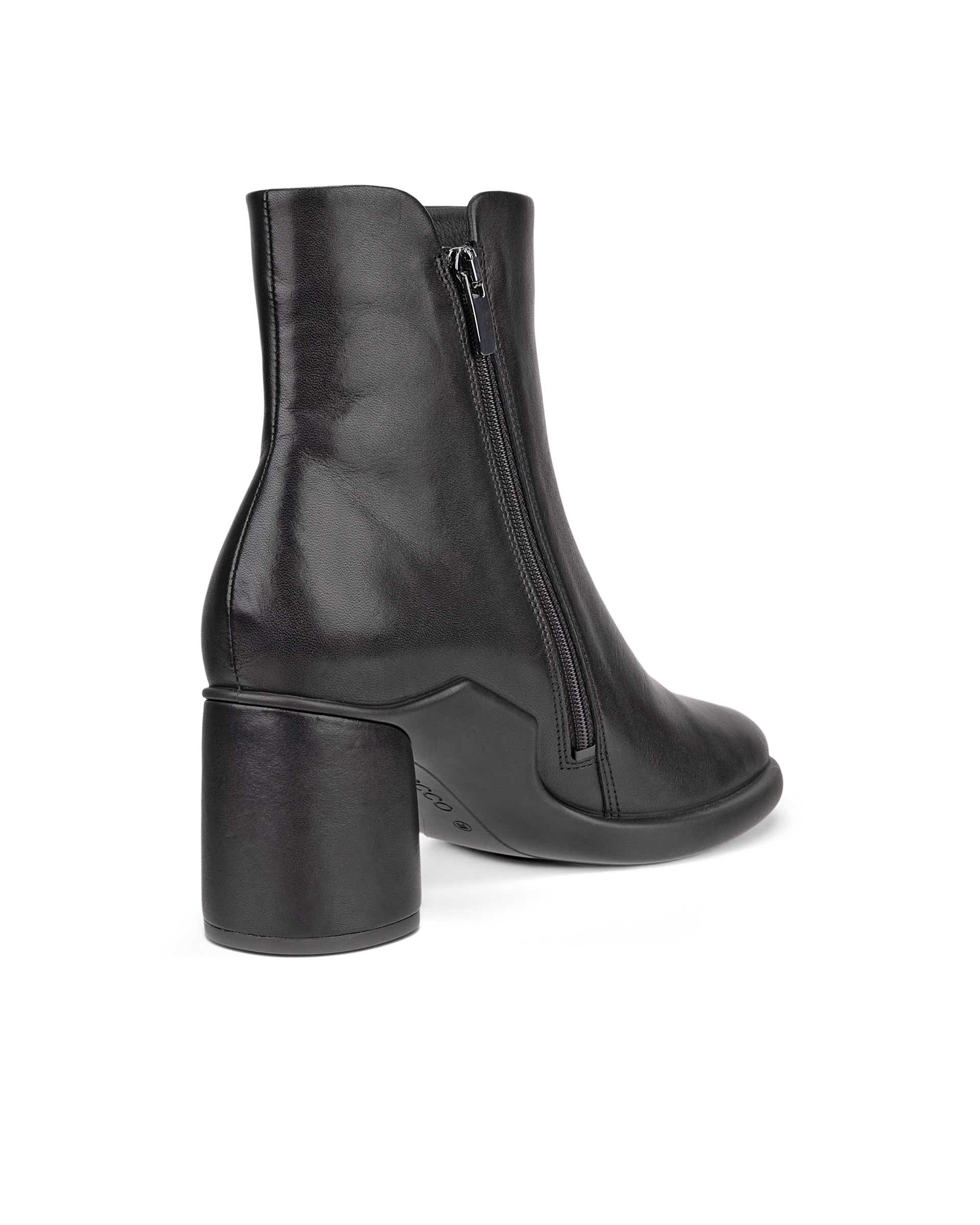 Women's ECCO® Sculpted LX 55 Leather Mid-Cut Boot - Black - Back