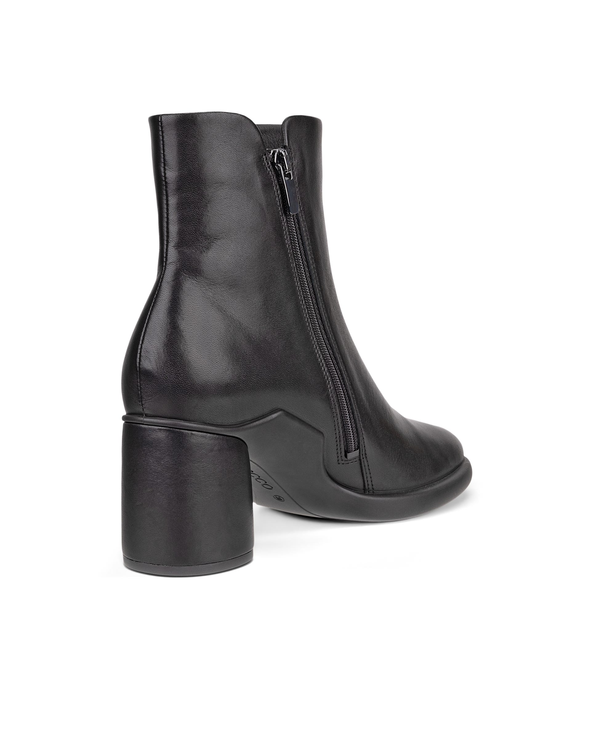 Women's ECCO® Sculpted LX 55 Leather Mid-Cut Boot - Black - Back
