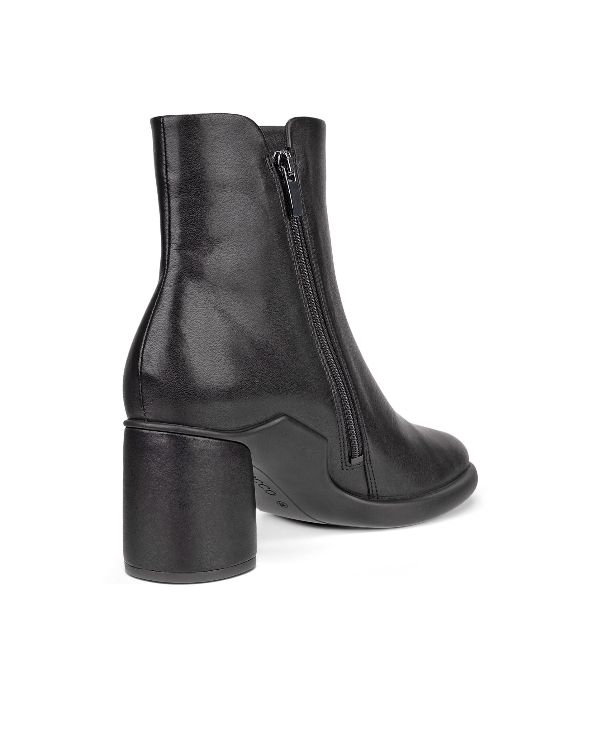 Women's ECCO® Sculpted LX 55 Leather Mid-Cut Boot - Black - Back