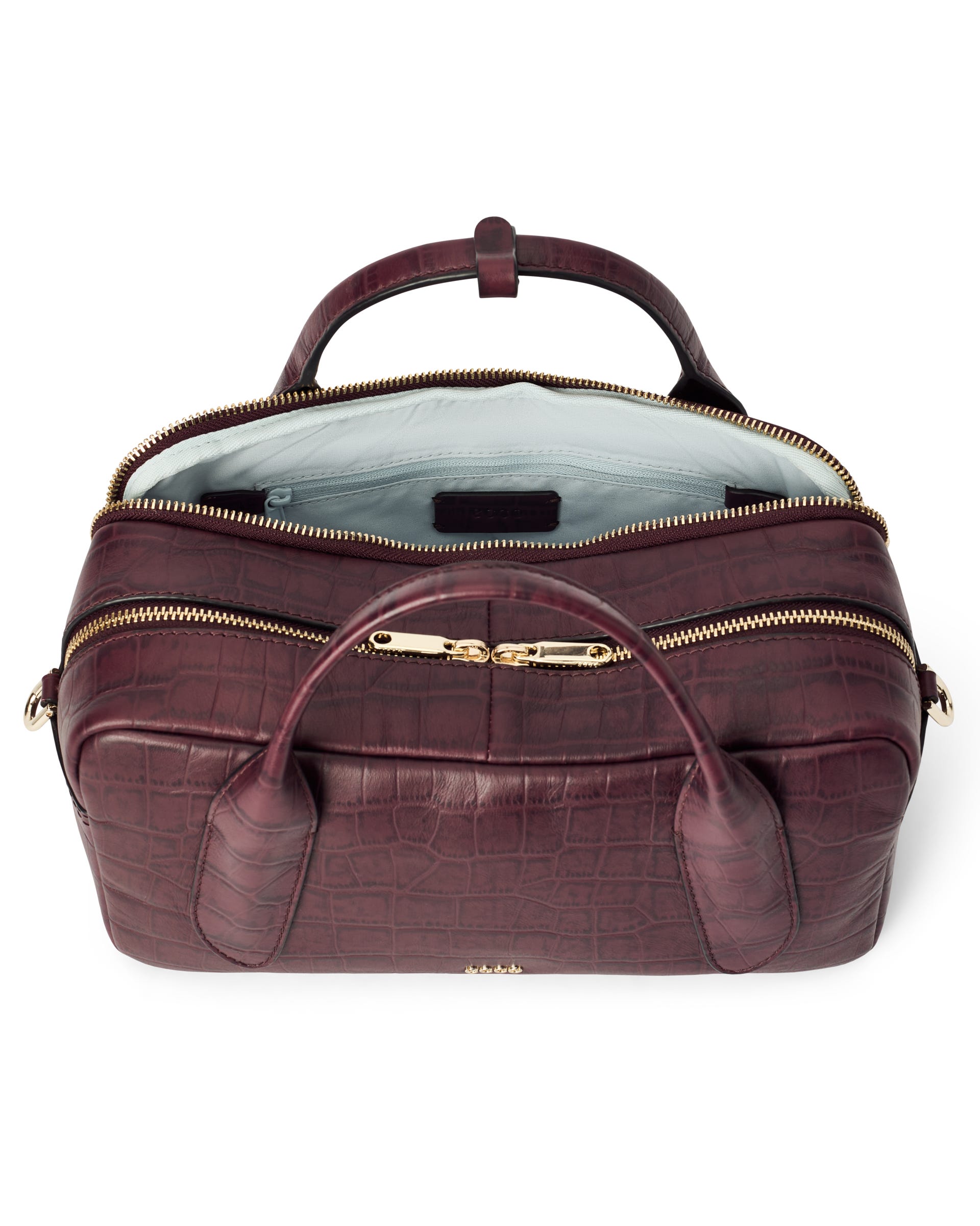 ECCO® BOWLING BAG ženske kožna bowling torba - Purpurna - Main