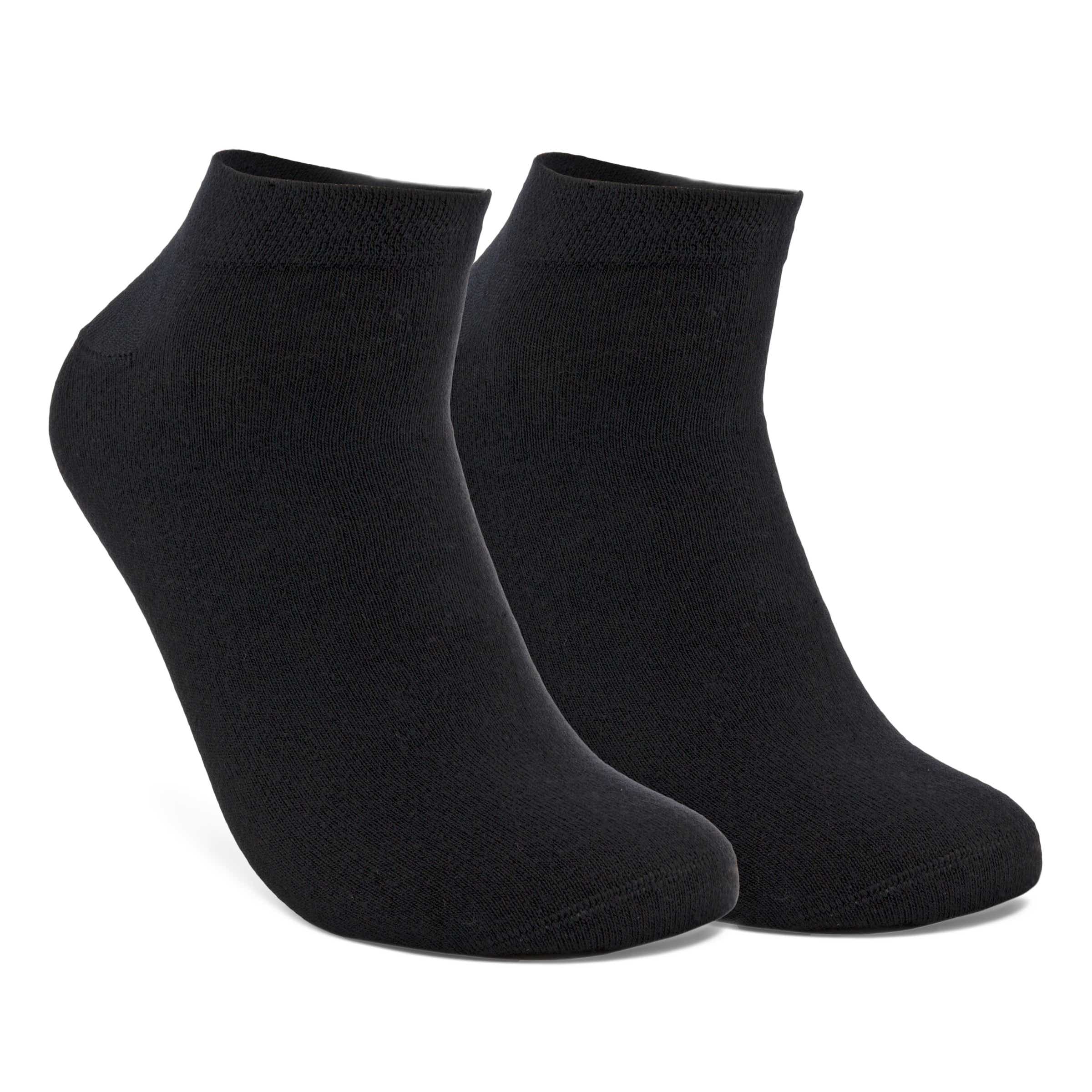 Unisex ECCO® Soft Touch No-Show Socks (2-Pack) - Black - Main