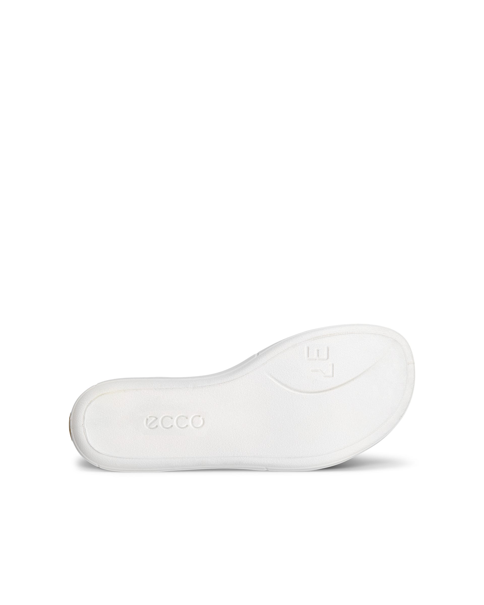 Women's ECCO® Simpil Leather Flat Sandal - Yellow - Sole