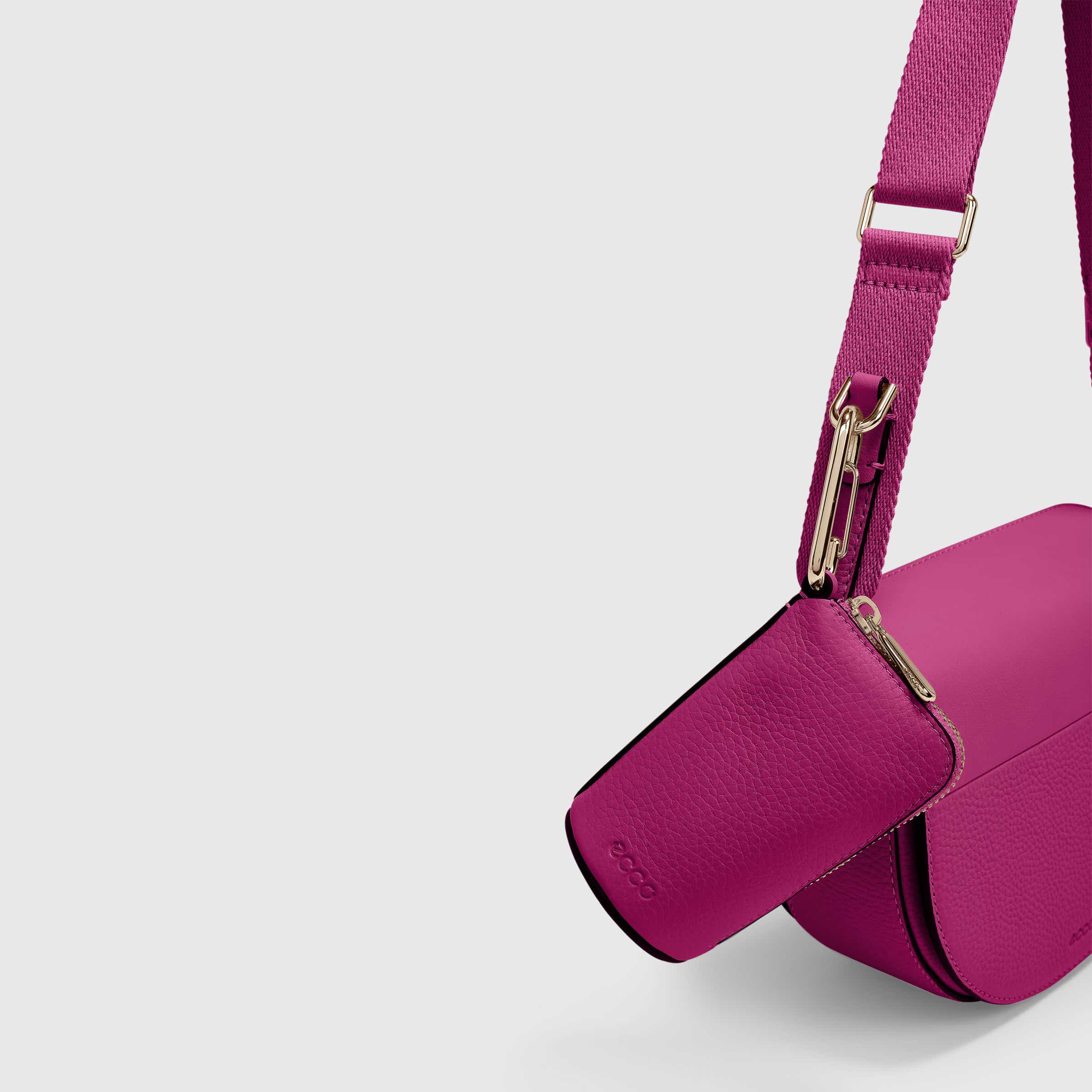 ECCO Textureblock Saddle Bag - Purple - Detail-2