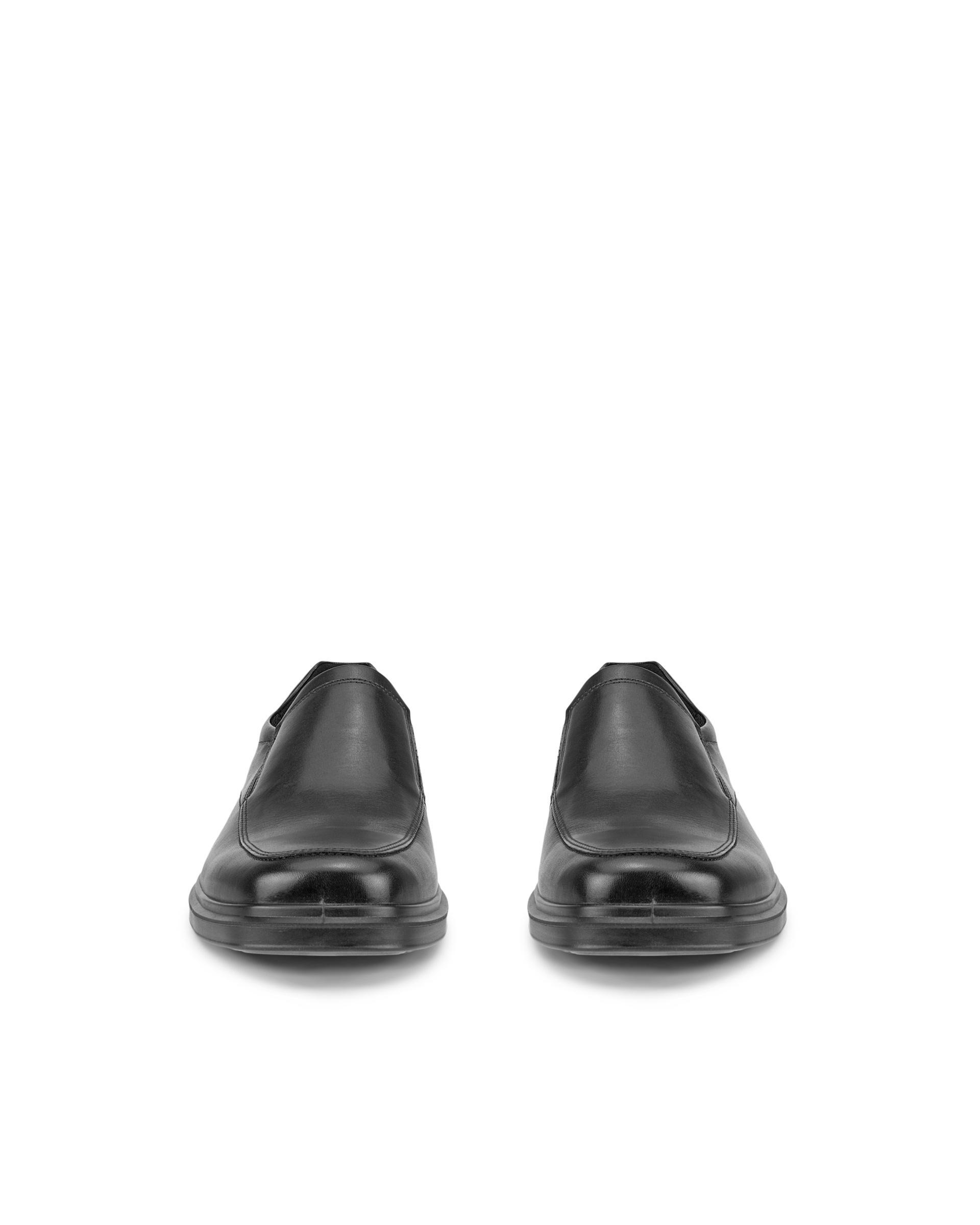 ECCO® Helsinki 2 chaussures habillée sans lacet en cuir pour homme - Noir - Front pair