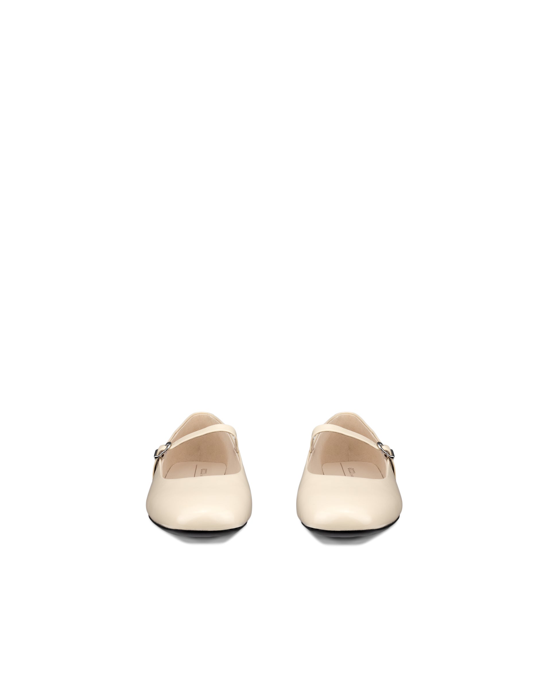 ECCO® MARGOT ballerines en cuir pour femme - Beige - Front pair