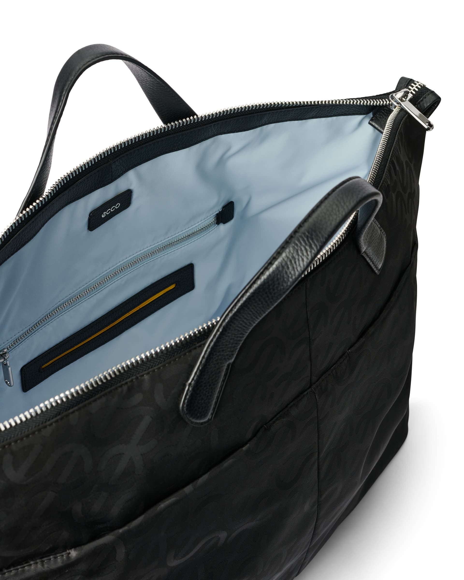 ECCO JACQUARD WAVE WEEKENDER TOTE - Black - Inside