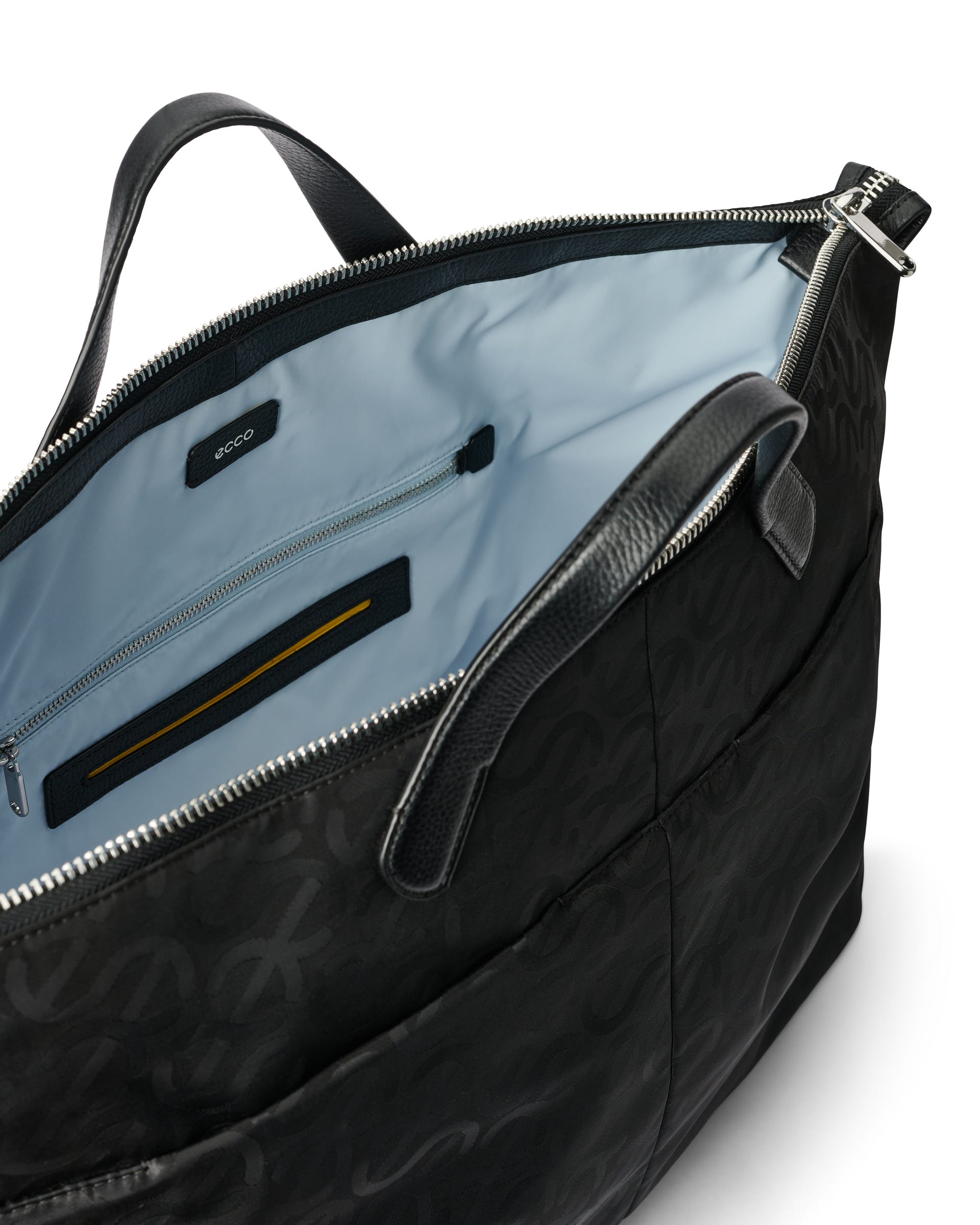 ECCO JACQUARD WAVE WEEKENDER TOTE - Black - Inside