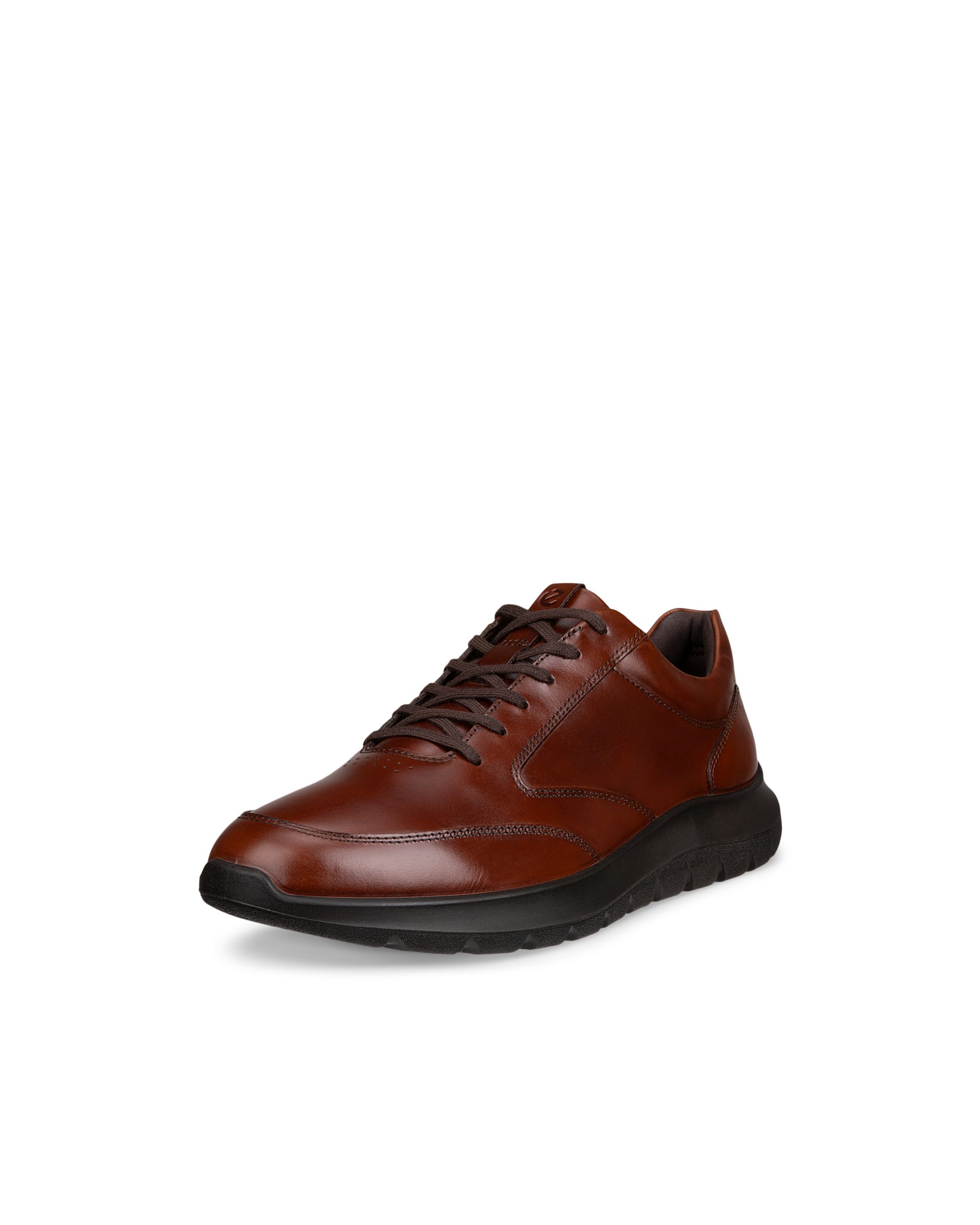 Men's ECCO® CITY STRIDE Leather Trainer - Brown - Main