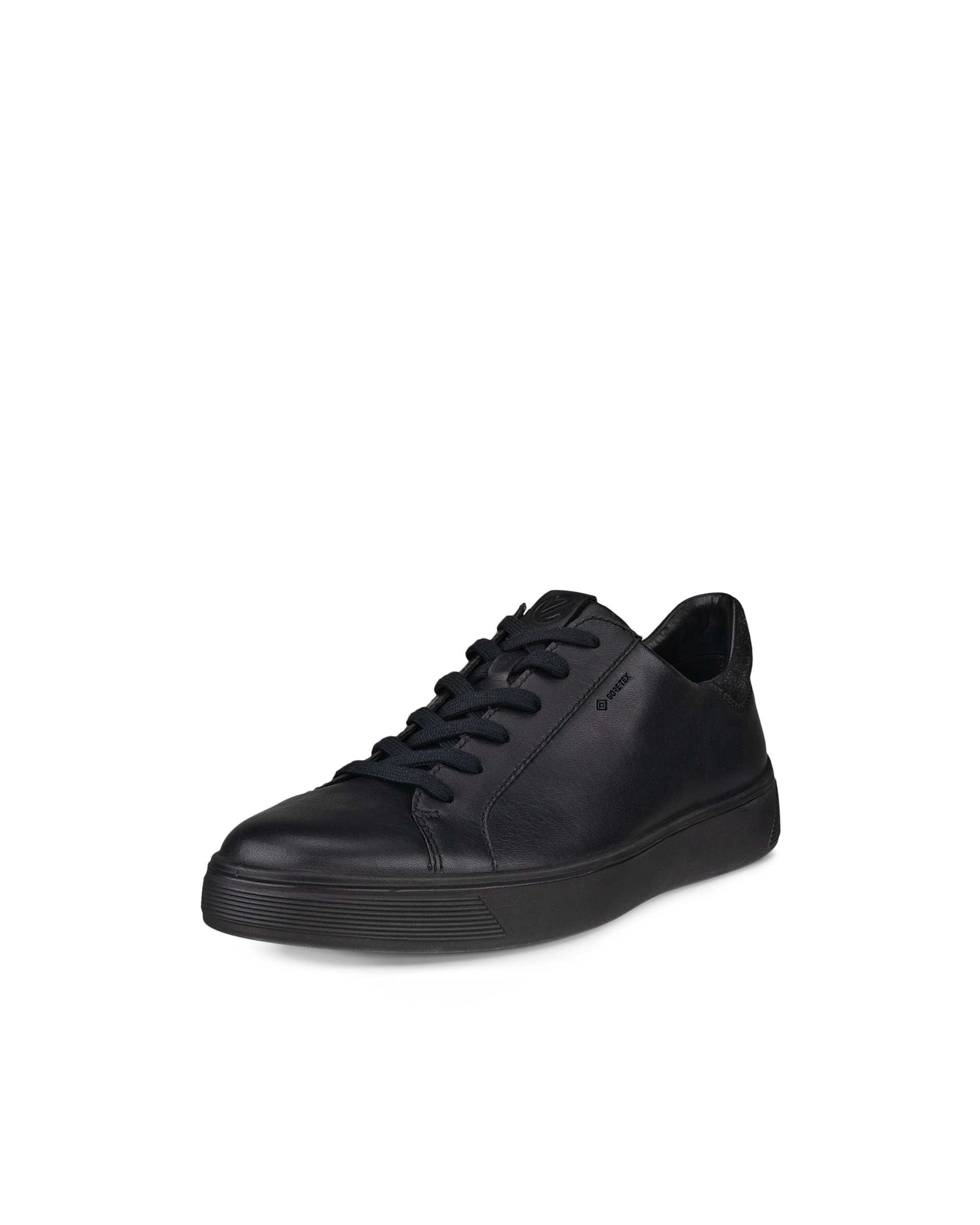 ECCO® Street Tray Heren leren sneaker met Gore-Tex - Zwart - Main