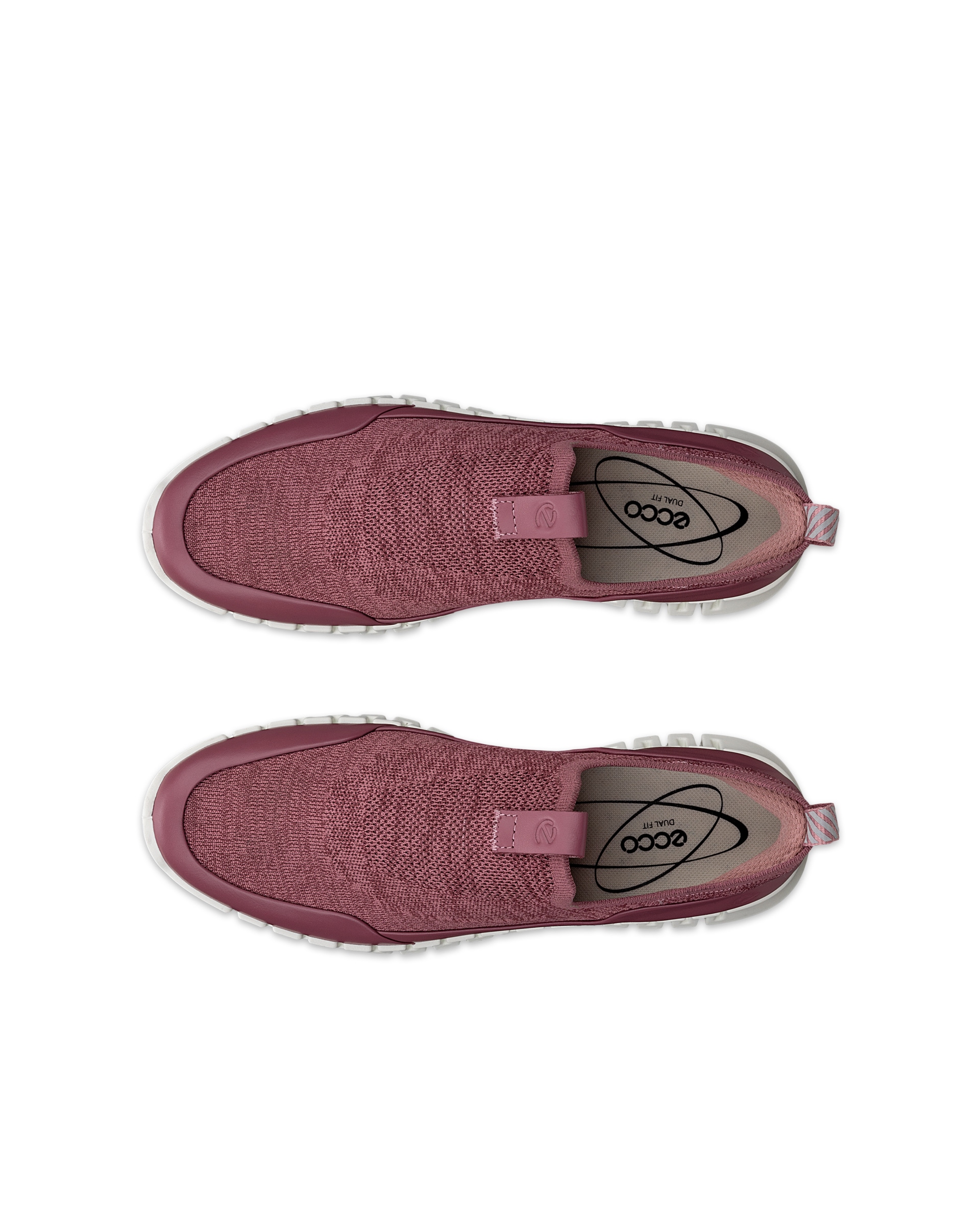 Dámské textilní tenisky ECCO® GRUUV - Růžová - Top left pair