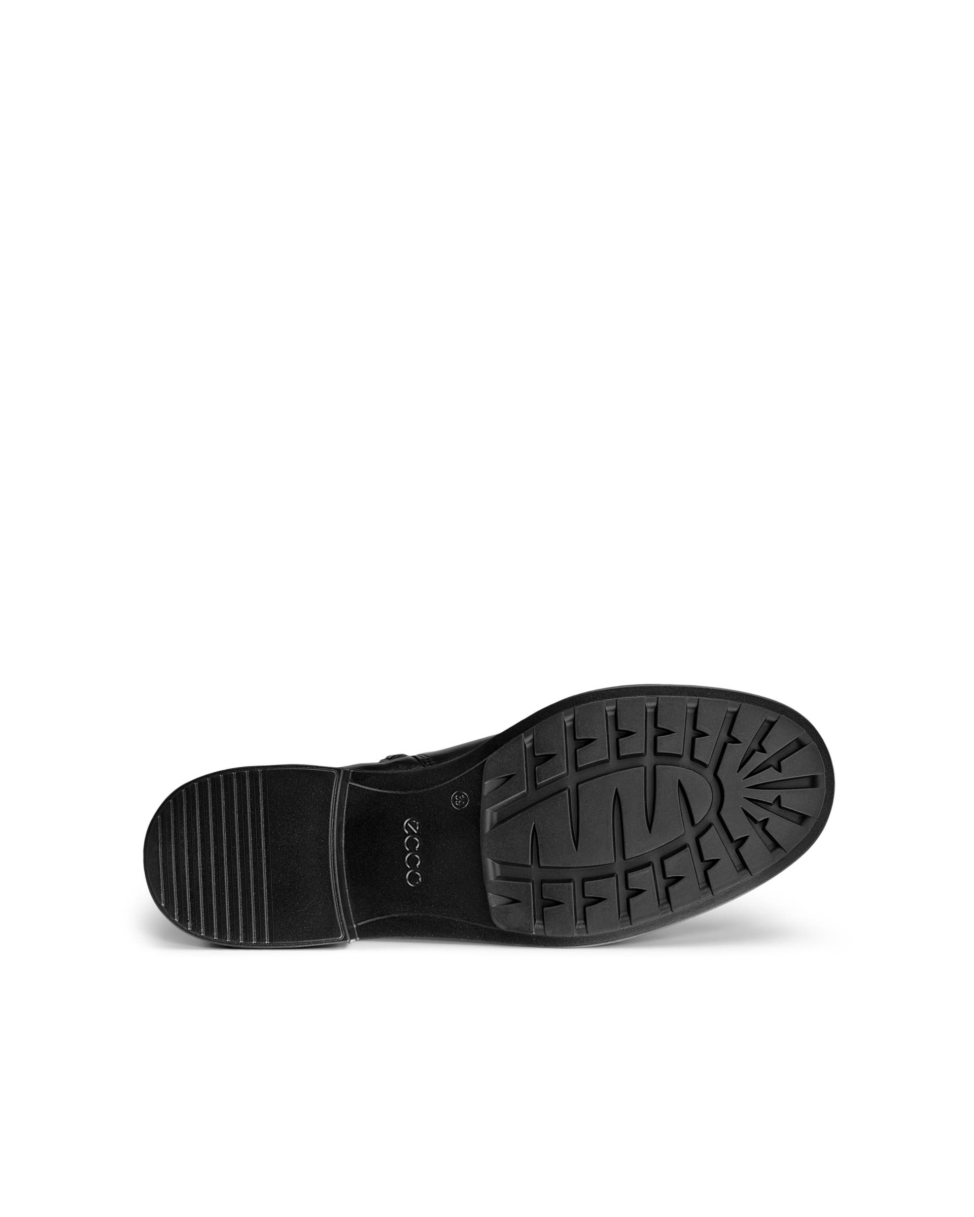 Women's ECCO® METROPOLE AMSTERDAM Leather Mid-Cut Boot - Black - Sole