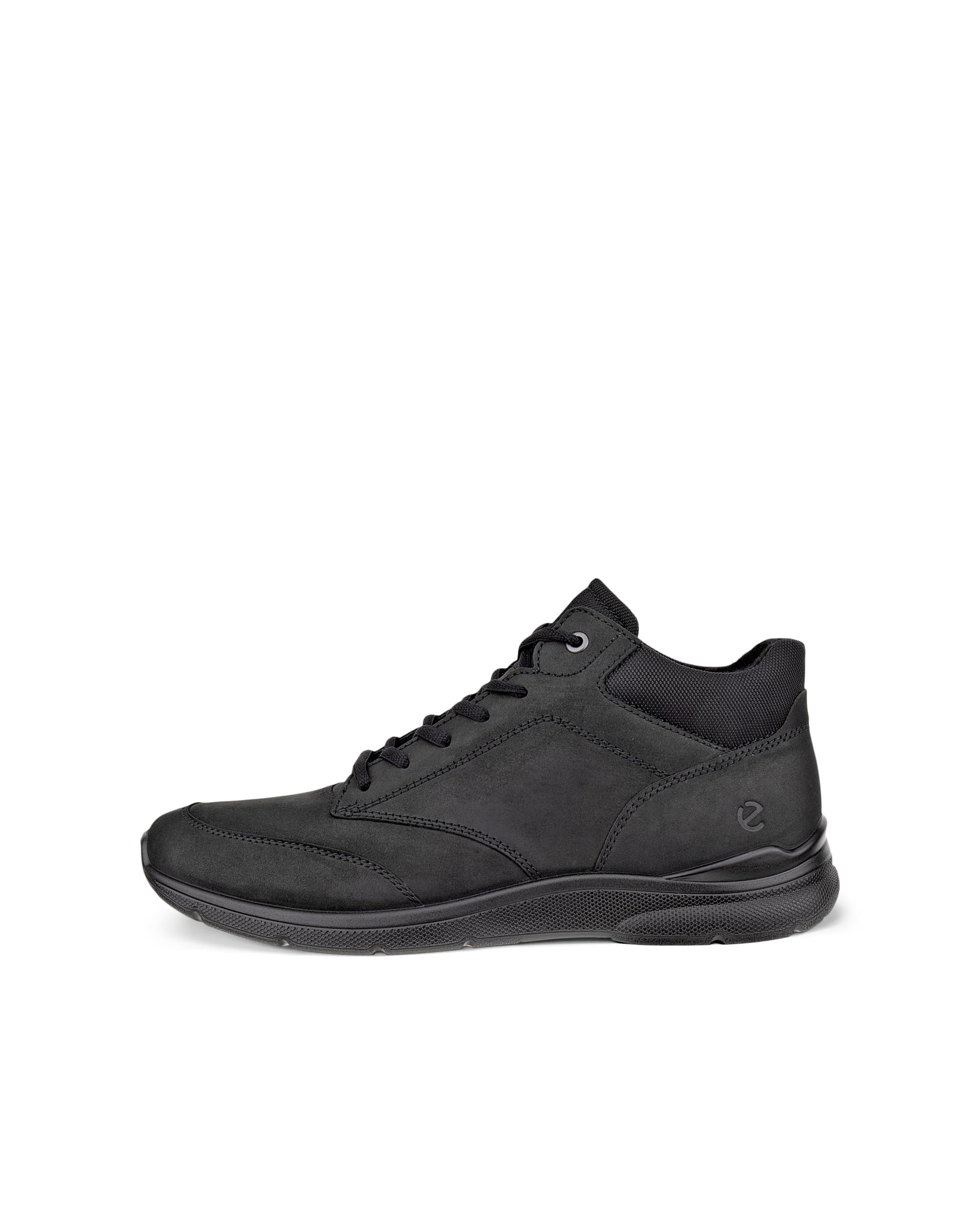 Men's ECCO® IRVING Nubuck Ankle Boot - Black - Outside
