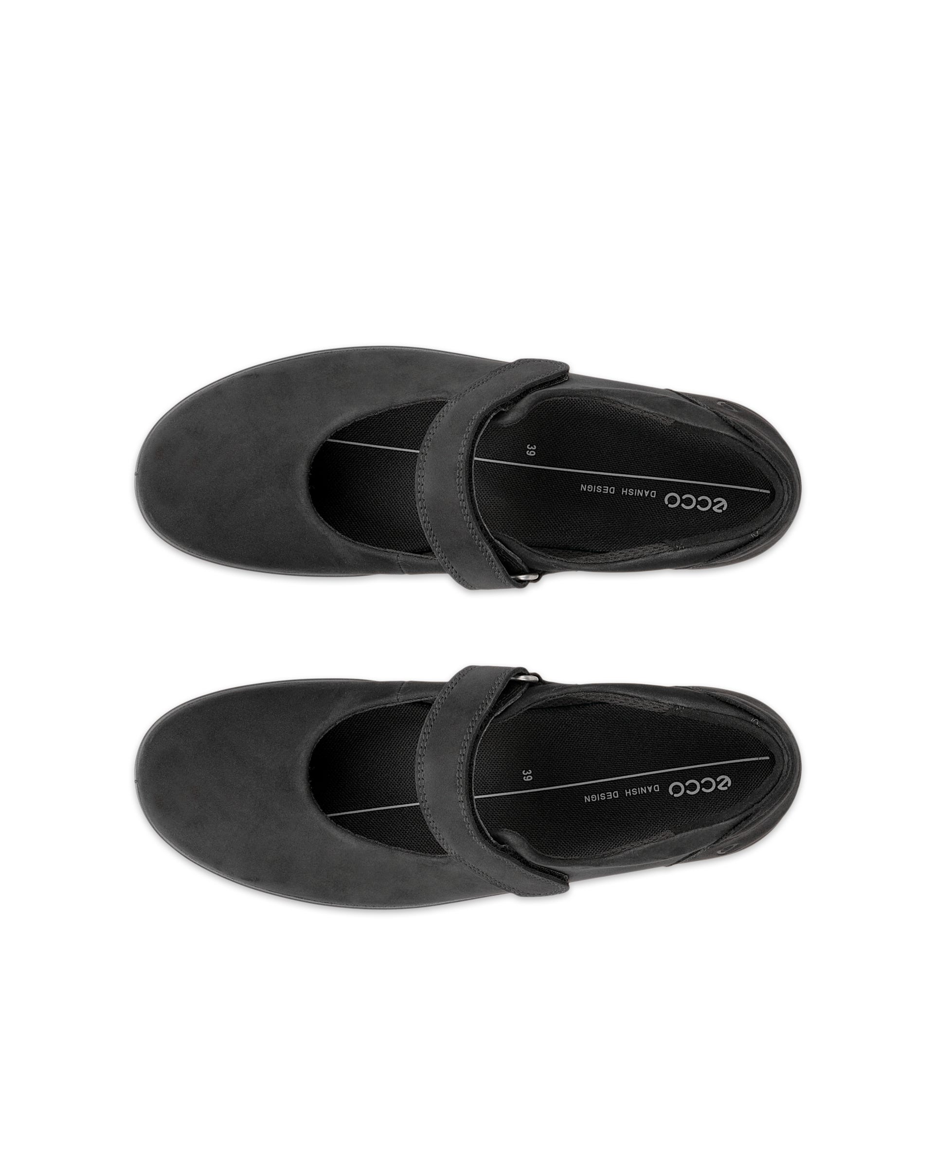 ECCO® SOFT 2.0 dame Mary Jane sko nubuk - Svart - Top left pair