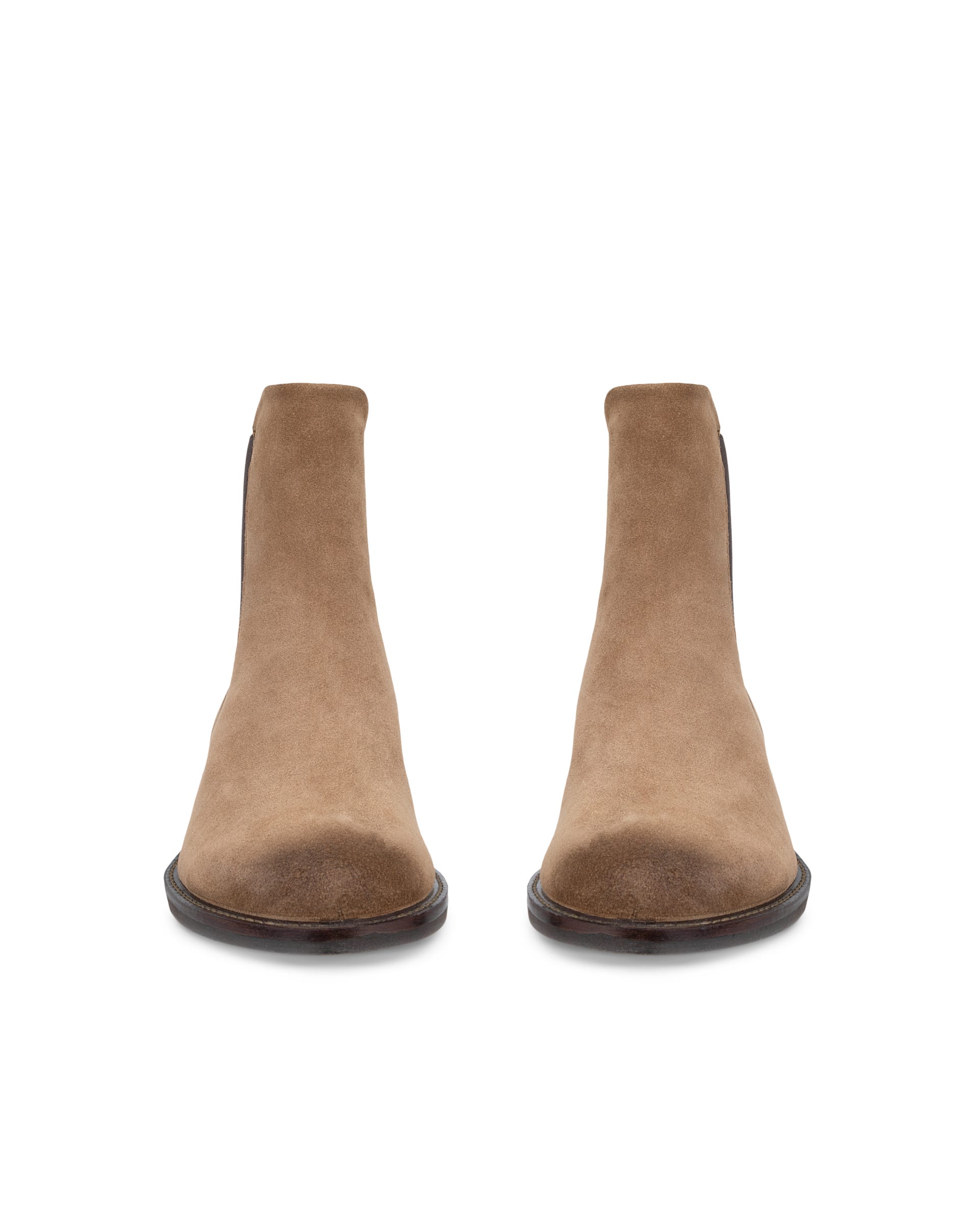 ECCO® SARTORELLE 25 Damen Chelsea Boot aus Veloursleder - Braun - Outside
