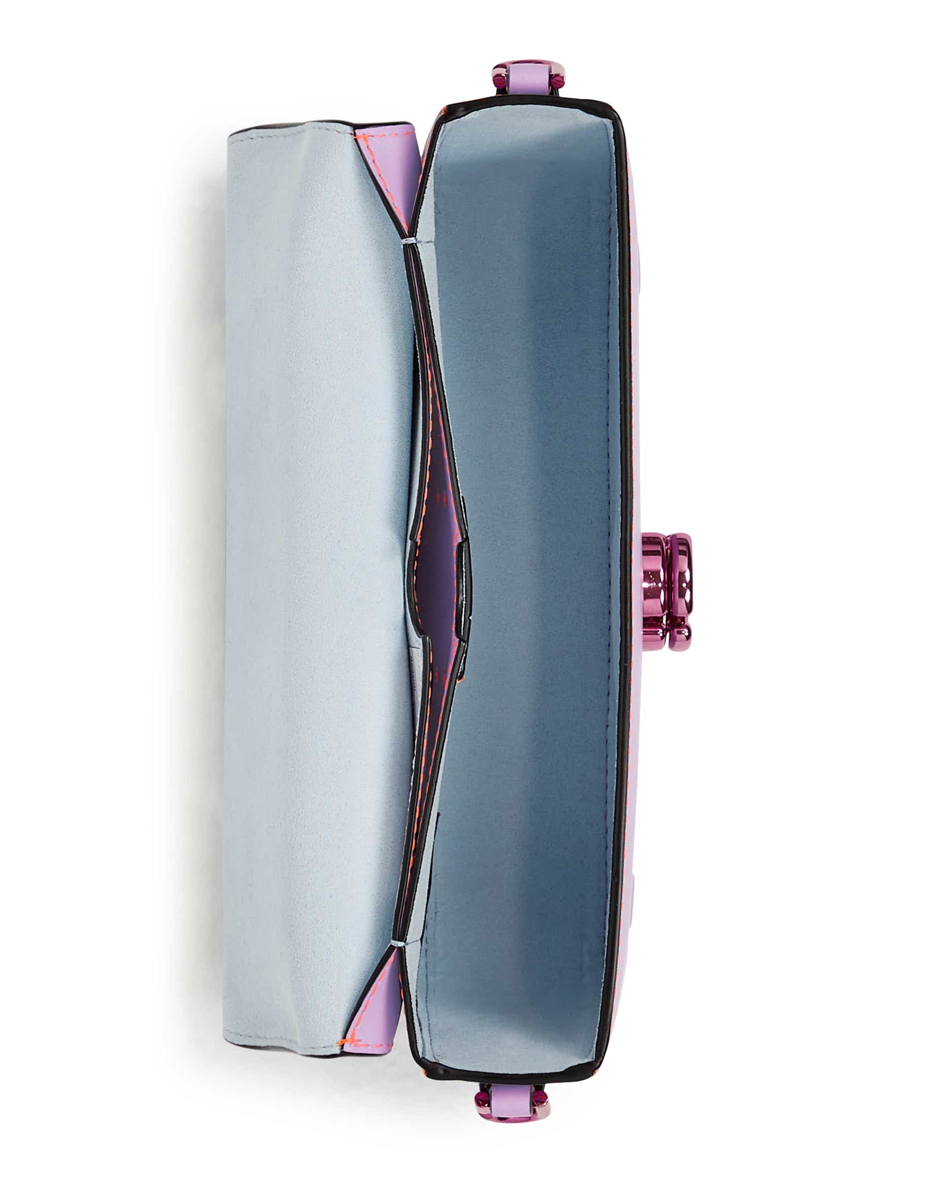 ECCO® Pinch Lock Wave Leather Crossbody Bag - Purple - Birdeye