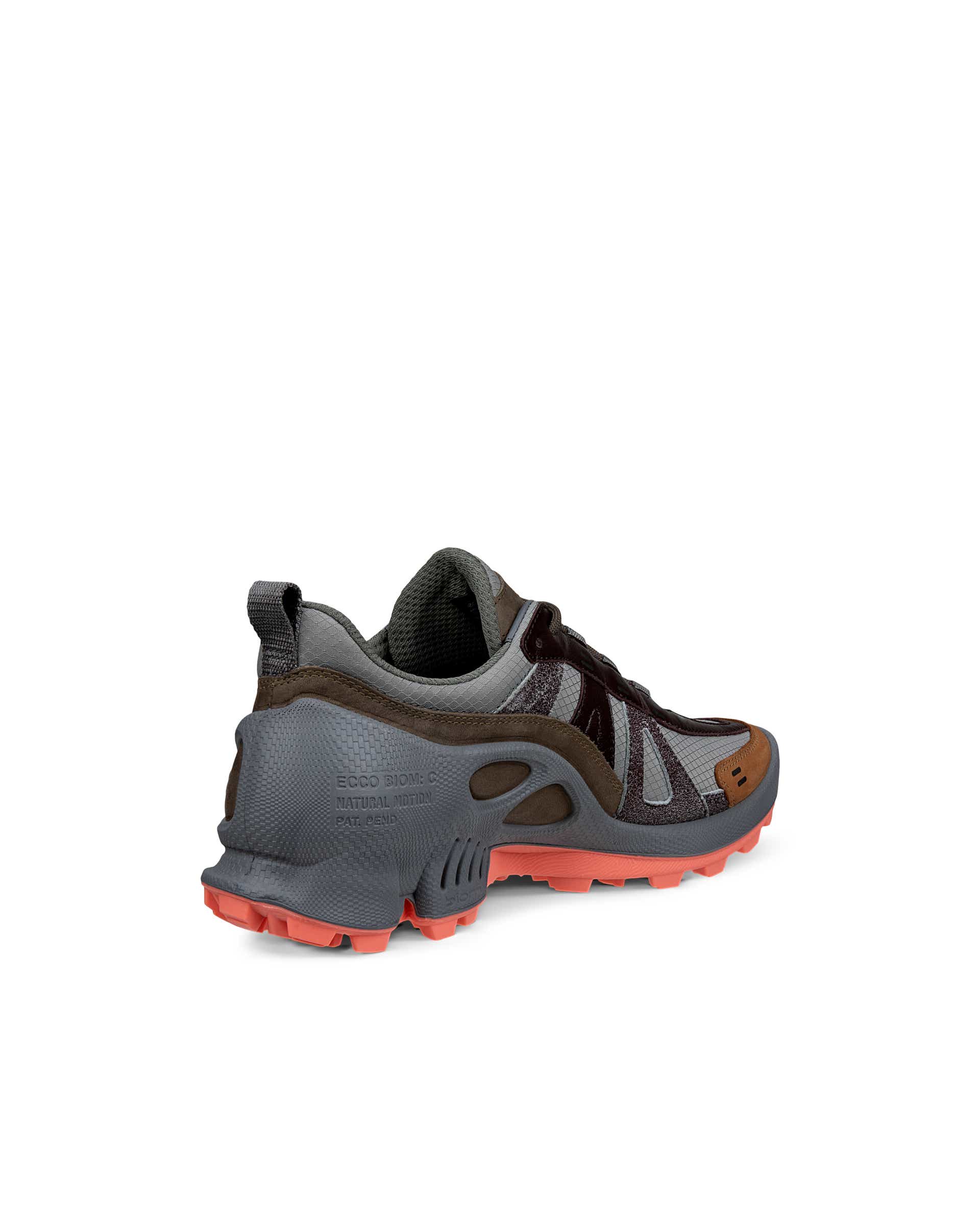ECCO® BIOM C-Trail baskets de plein air en cuir pour femme - Gris - Back