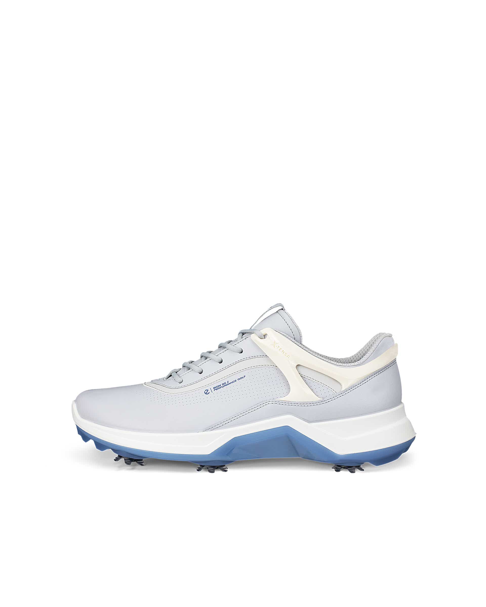 Men's ECCO® Golf Biom G5 Leather Cleated Waterproof Golf Shoe - Gray - Outside