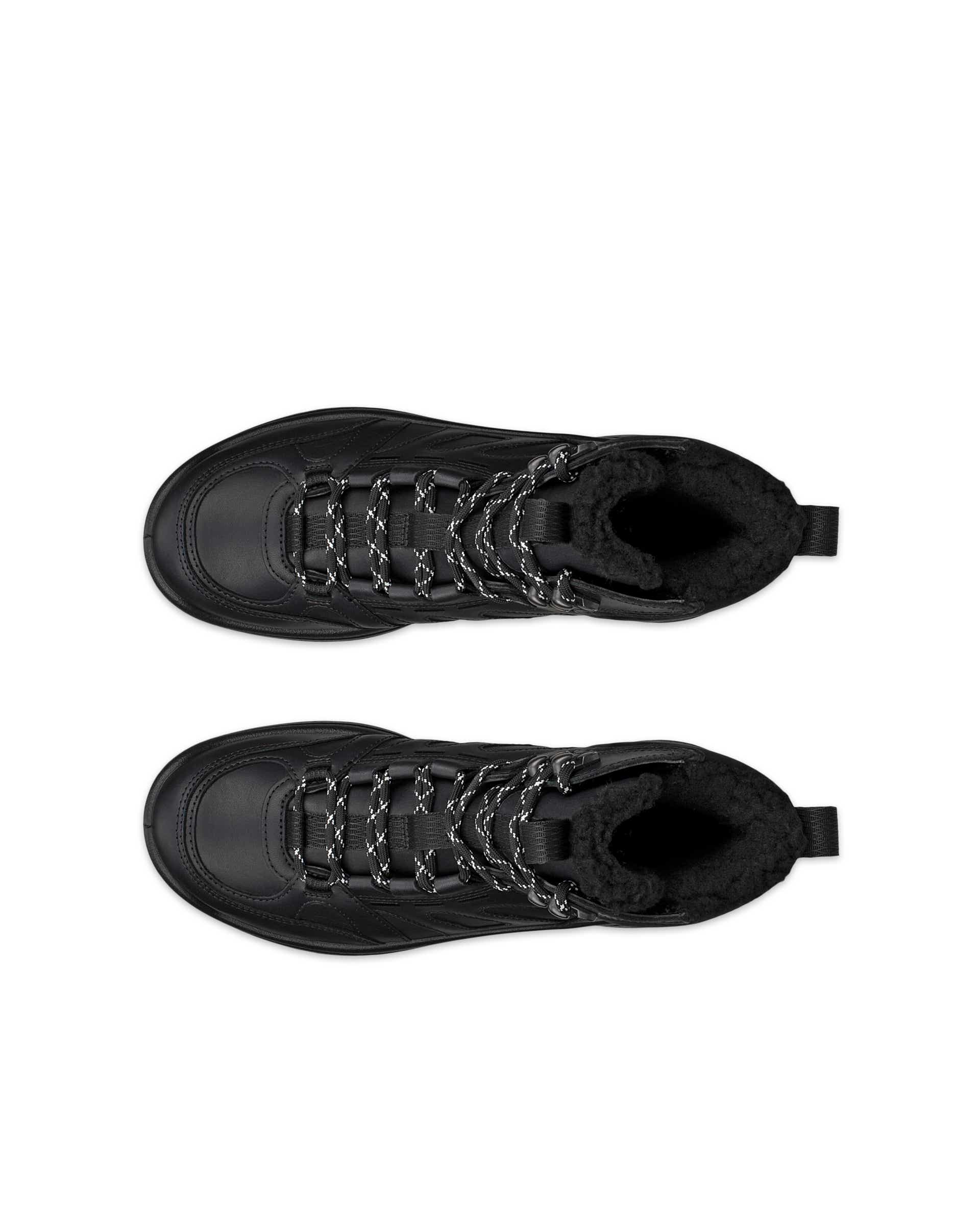 Women's ECCO® Offroad Leather Waterproof Mid-Cut Outdoor Boot - Black - Top left pair