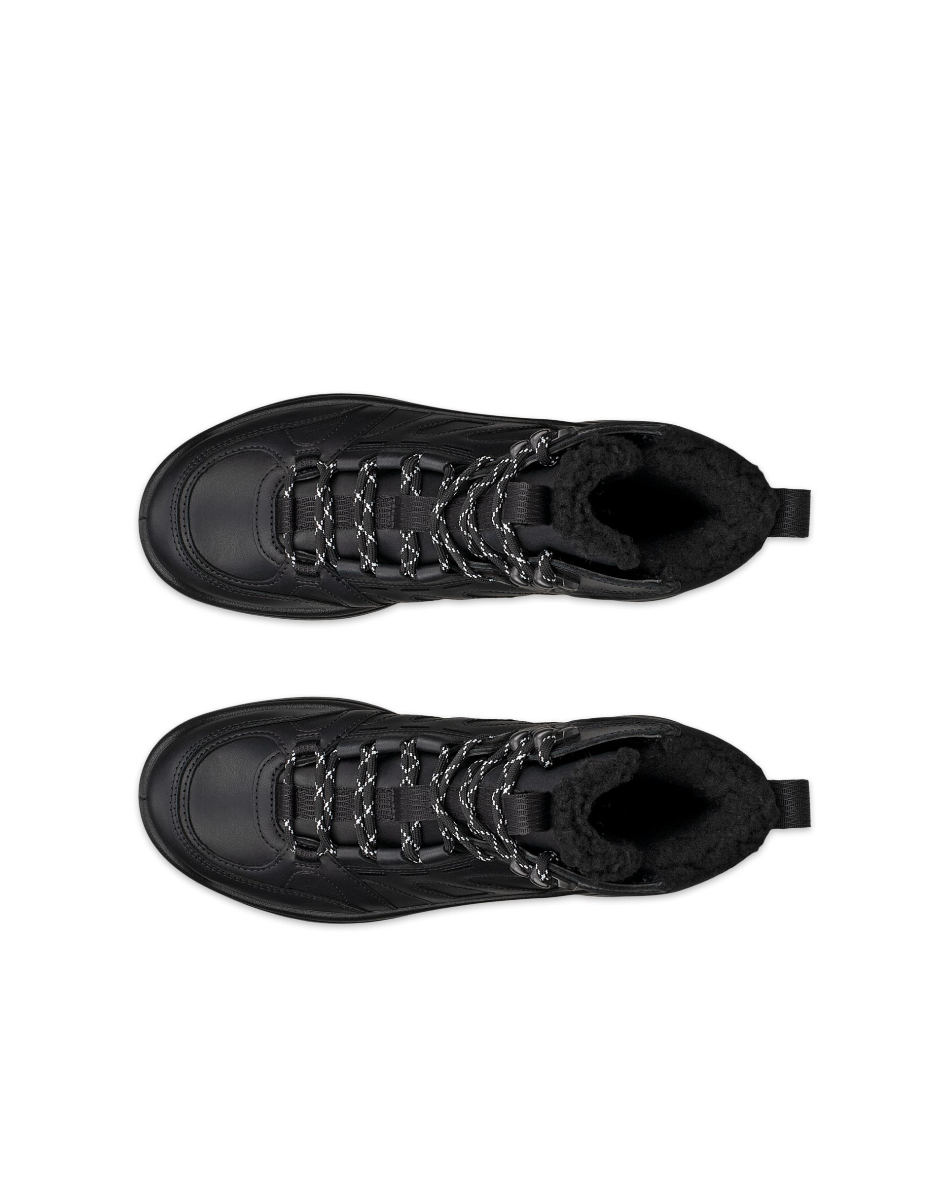 Women's ECCO® Offroad Leather Waterproof Mid-Cut Outdoor Boot - Black - Top left pair