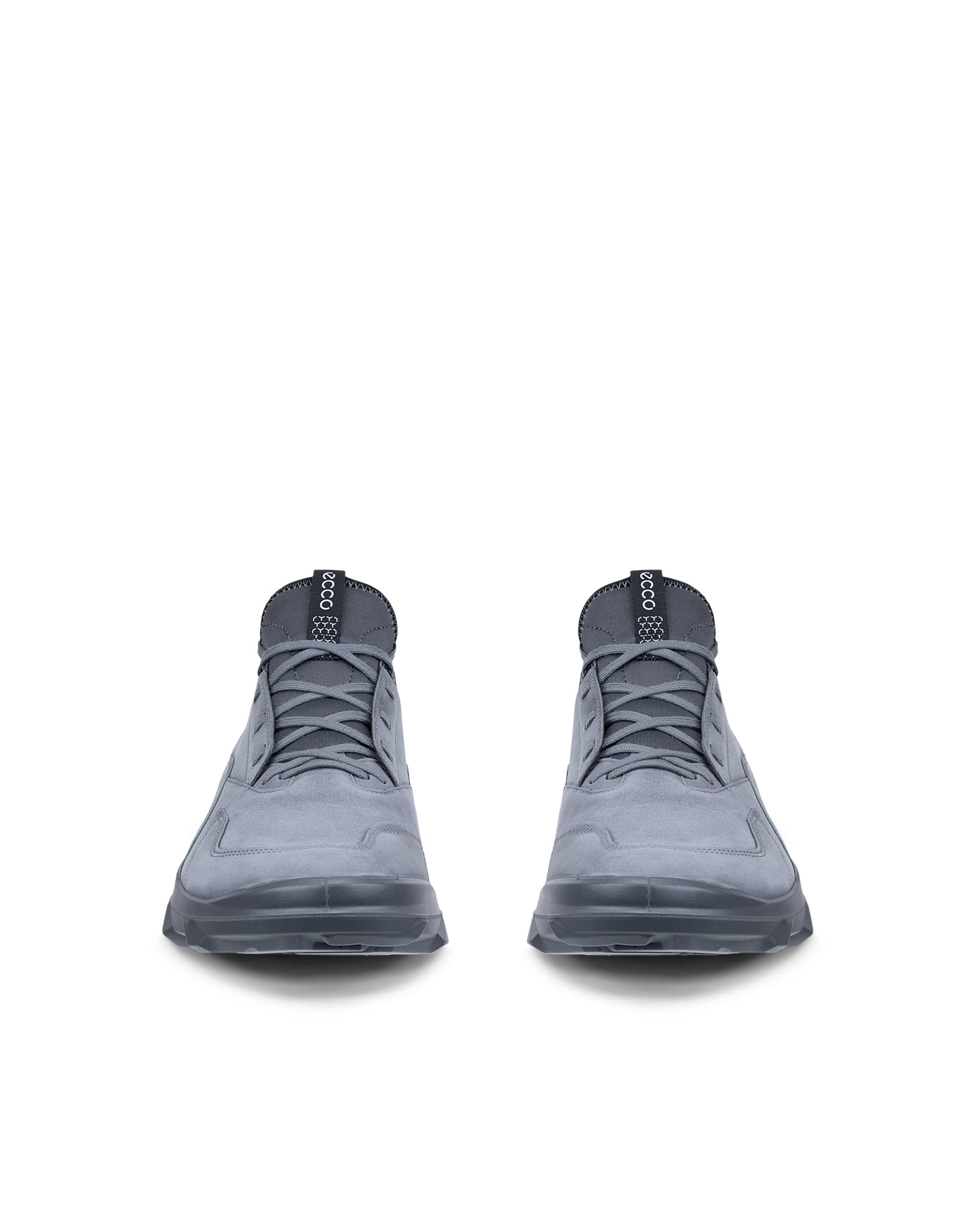 Men's ECCO® MX Nubuck Outdoor Trainer - Grey - Front pair