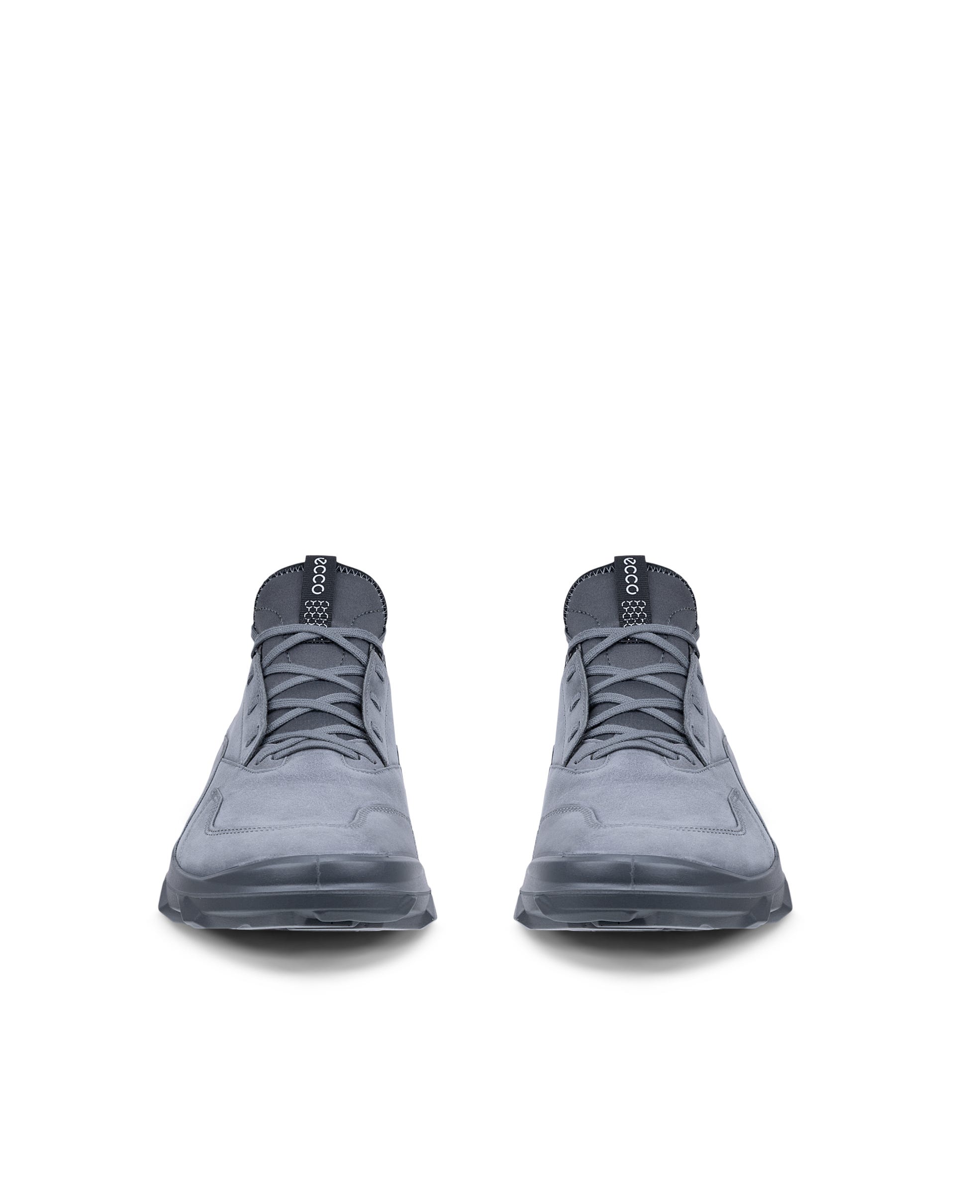 Men's ECCO® MX Nubuck Outdoor Trainer - Grey - Front pair