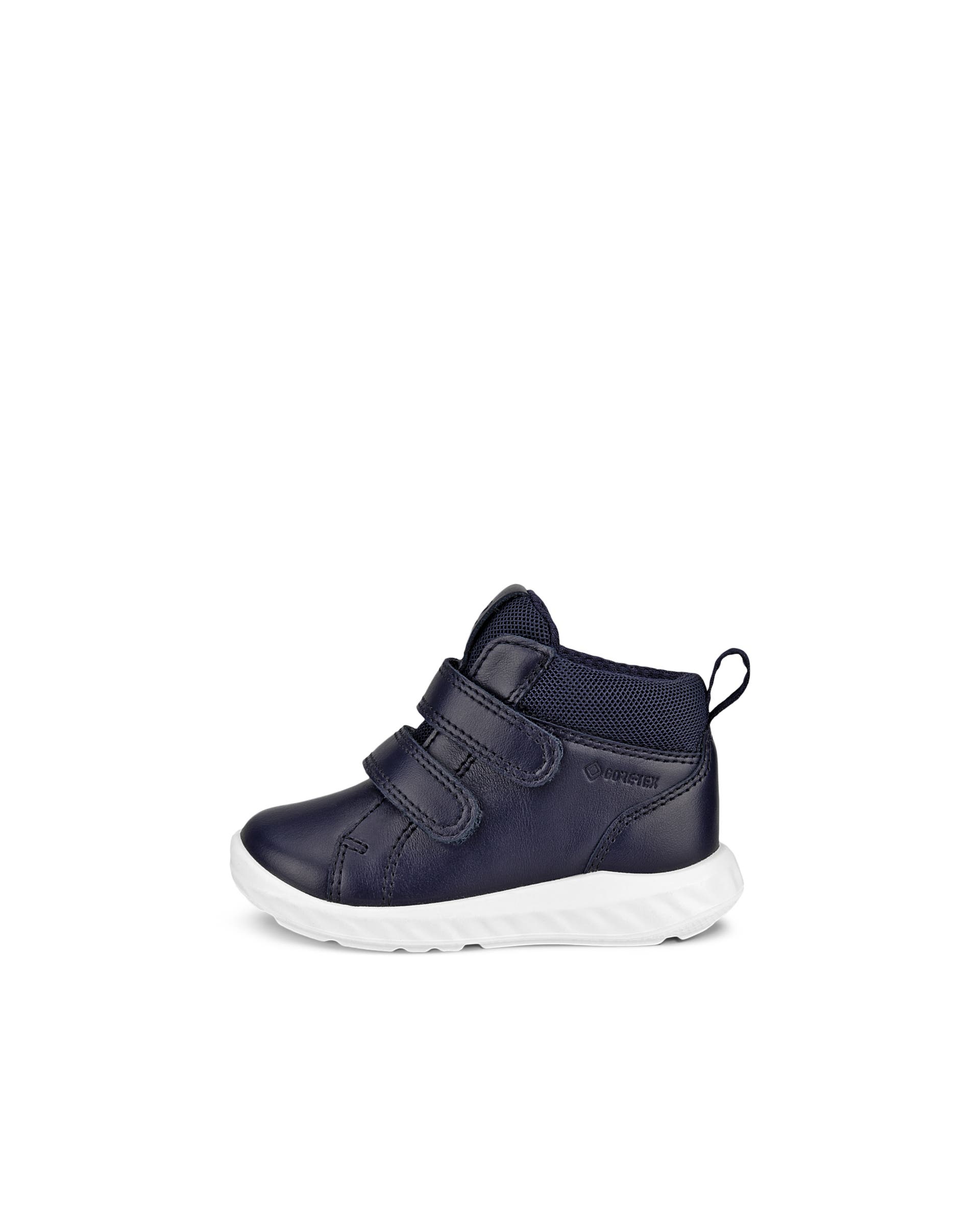 ECCO® SP.1 Lite Kinderen leren klittenband sneaker met gore-tex - Blauw - Outside
