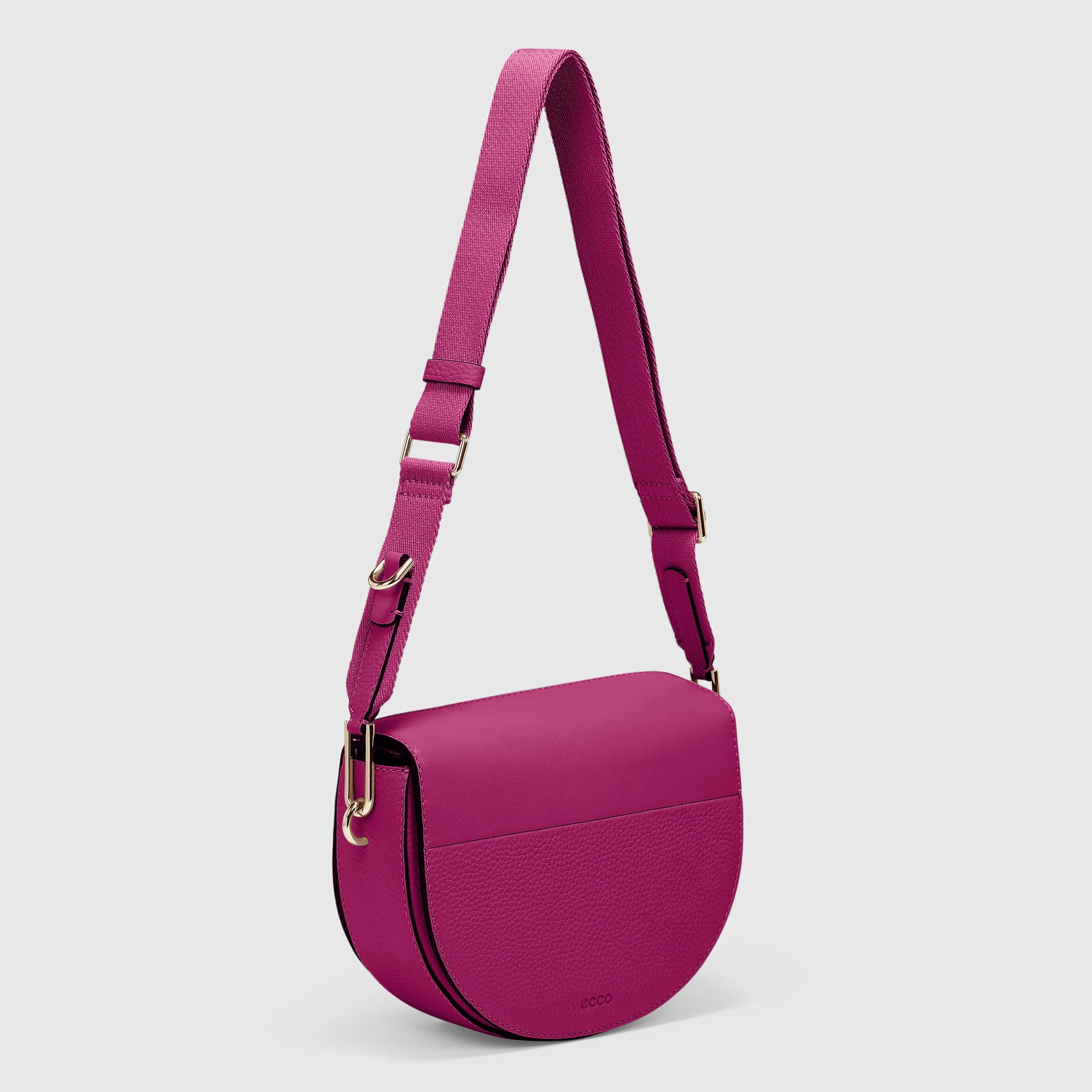 ECCO Textureblock Saddle Bag - Purple - Main