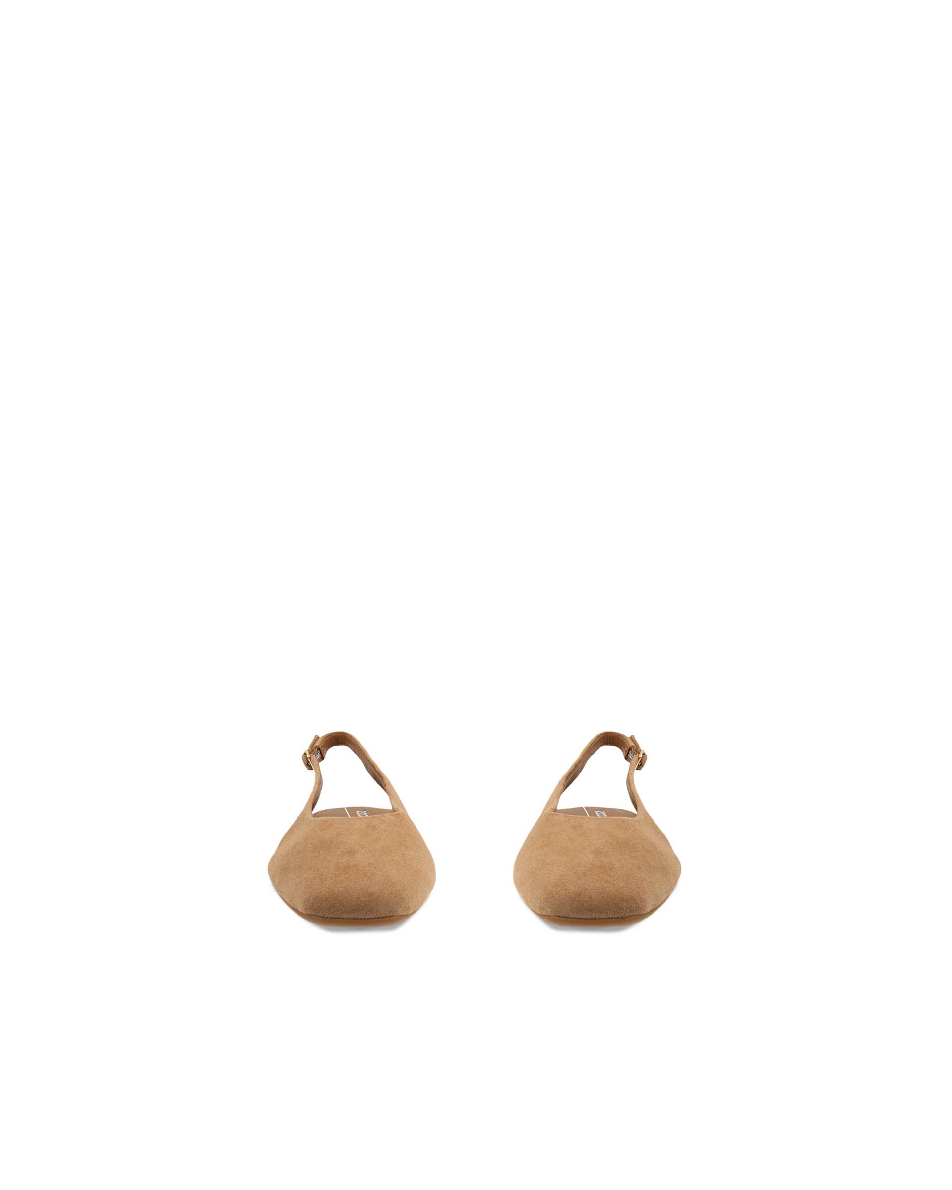 ECCO MARGOT SLING BACK FLAT - Brown - Front pair