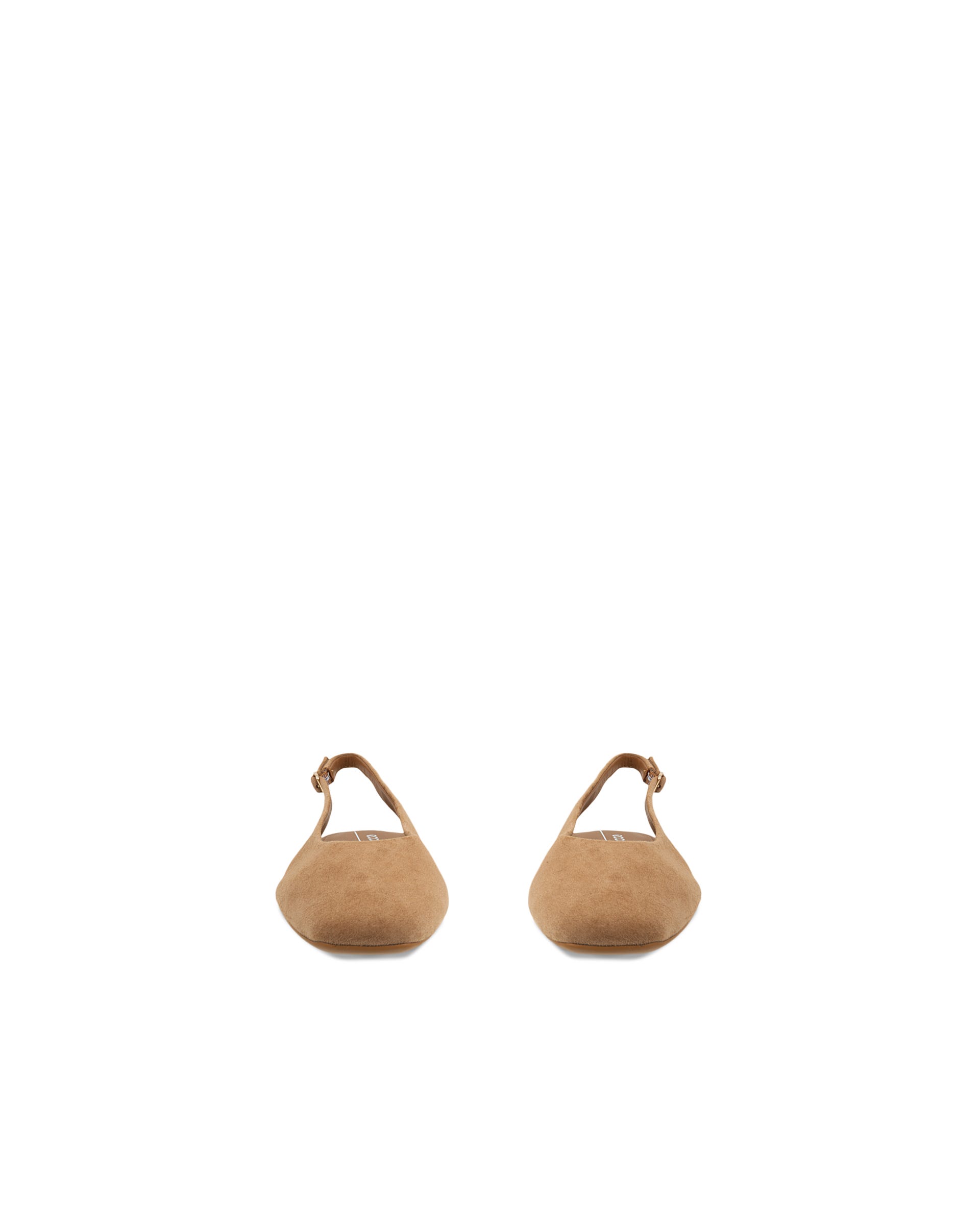 ECCO MARGOT SLING BACK FLAT - Brown - Outside