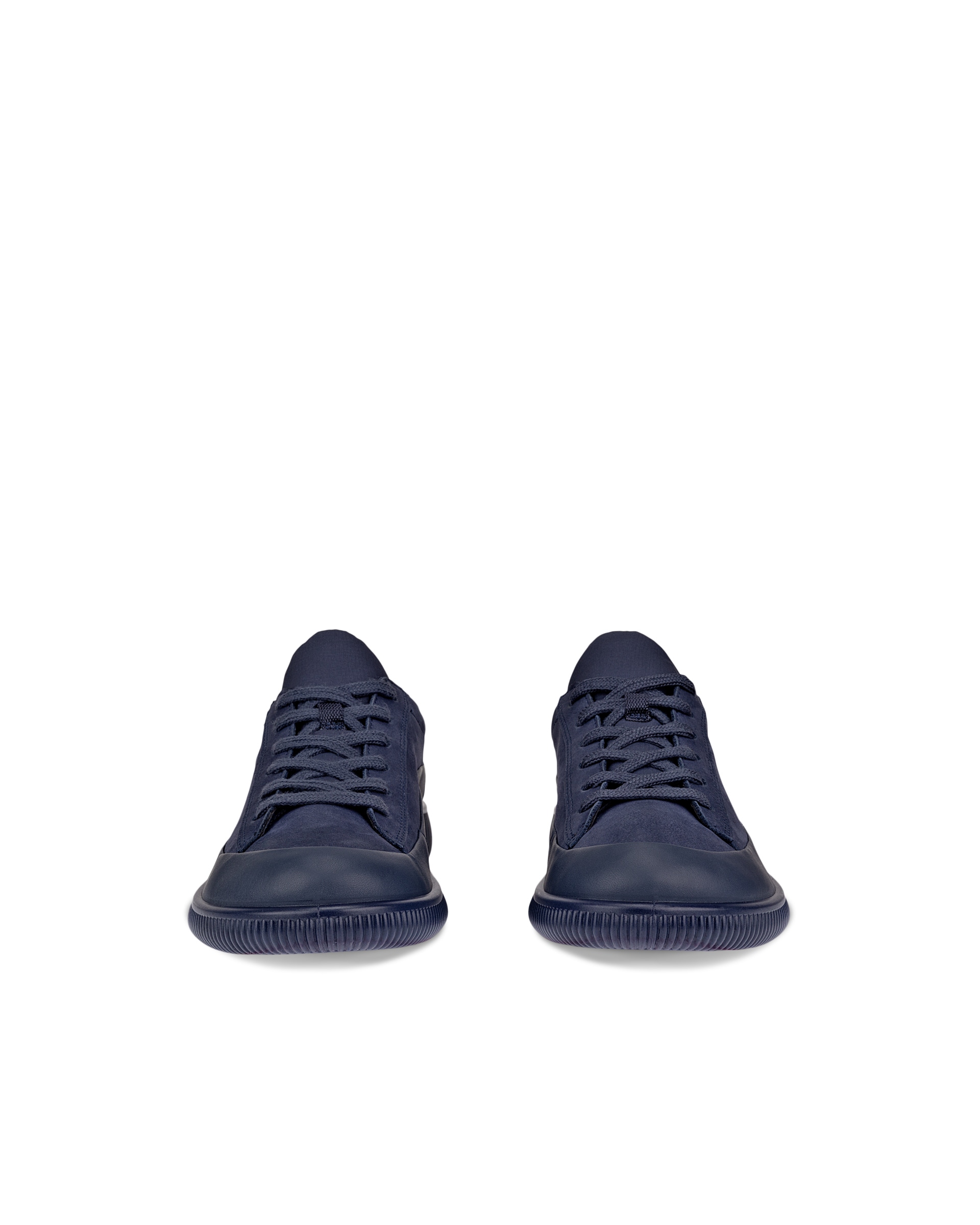 ECCO® SOFT ZERO Damen Wasserdichte Nubuklederschuh - Blau - Front pair