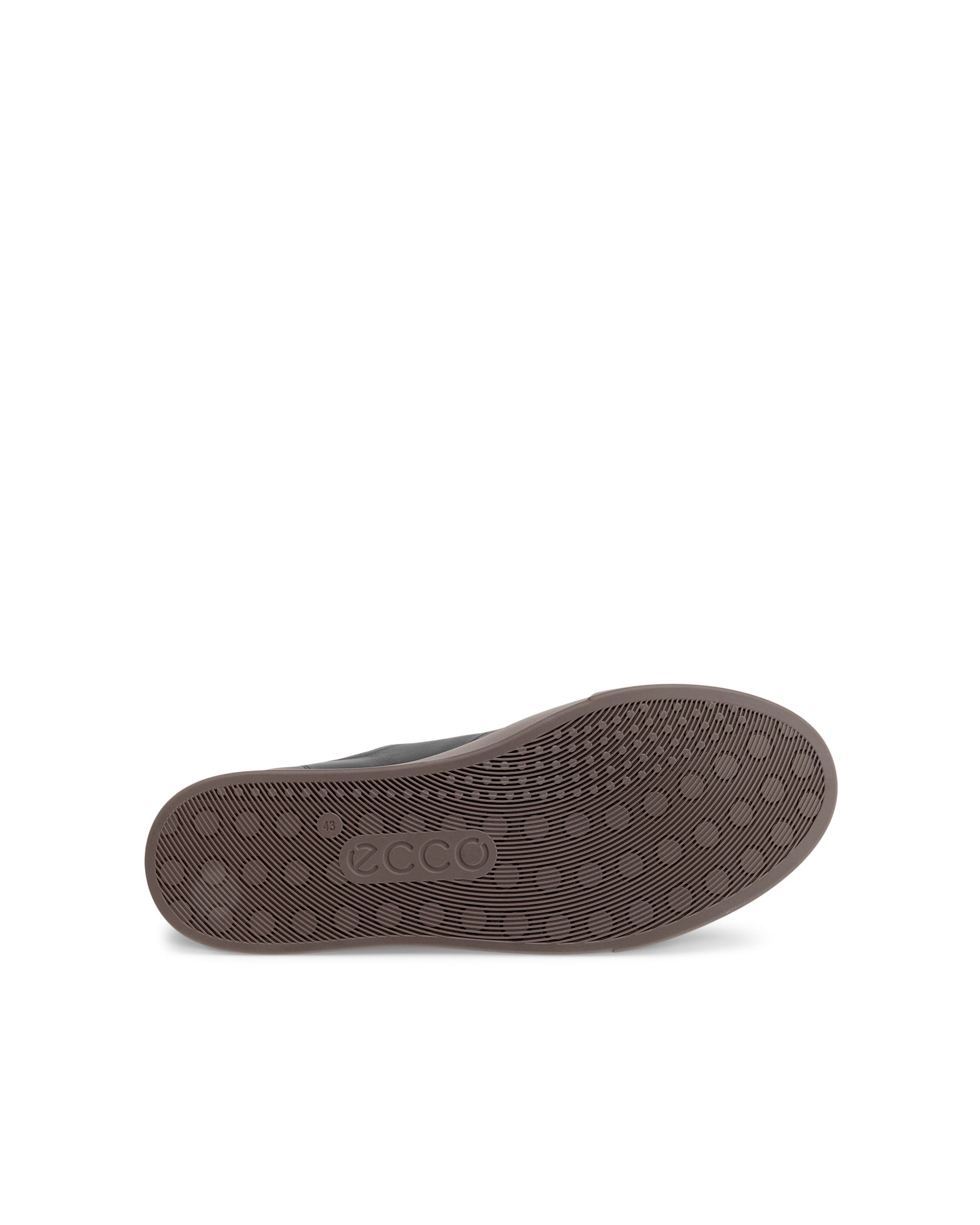Men's ECCO® SOFT 10 Leather Trainer - Black - Sole