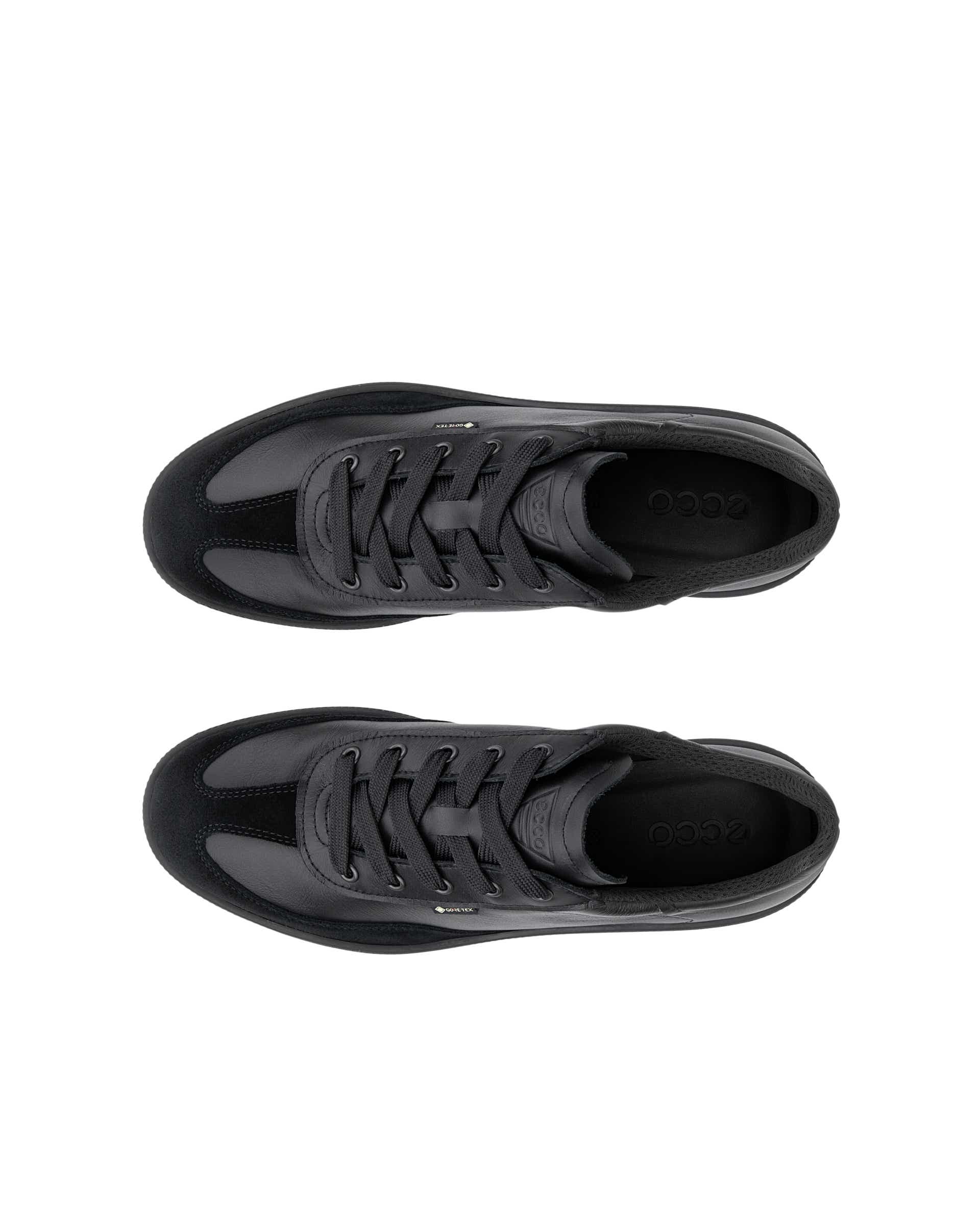 ECCO® SOFT 11 Gore-Tex sneakers i læder til damer - Sort - Top left pair