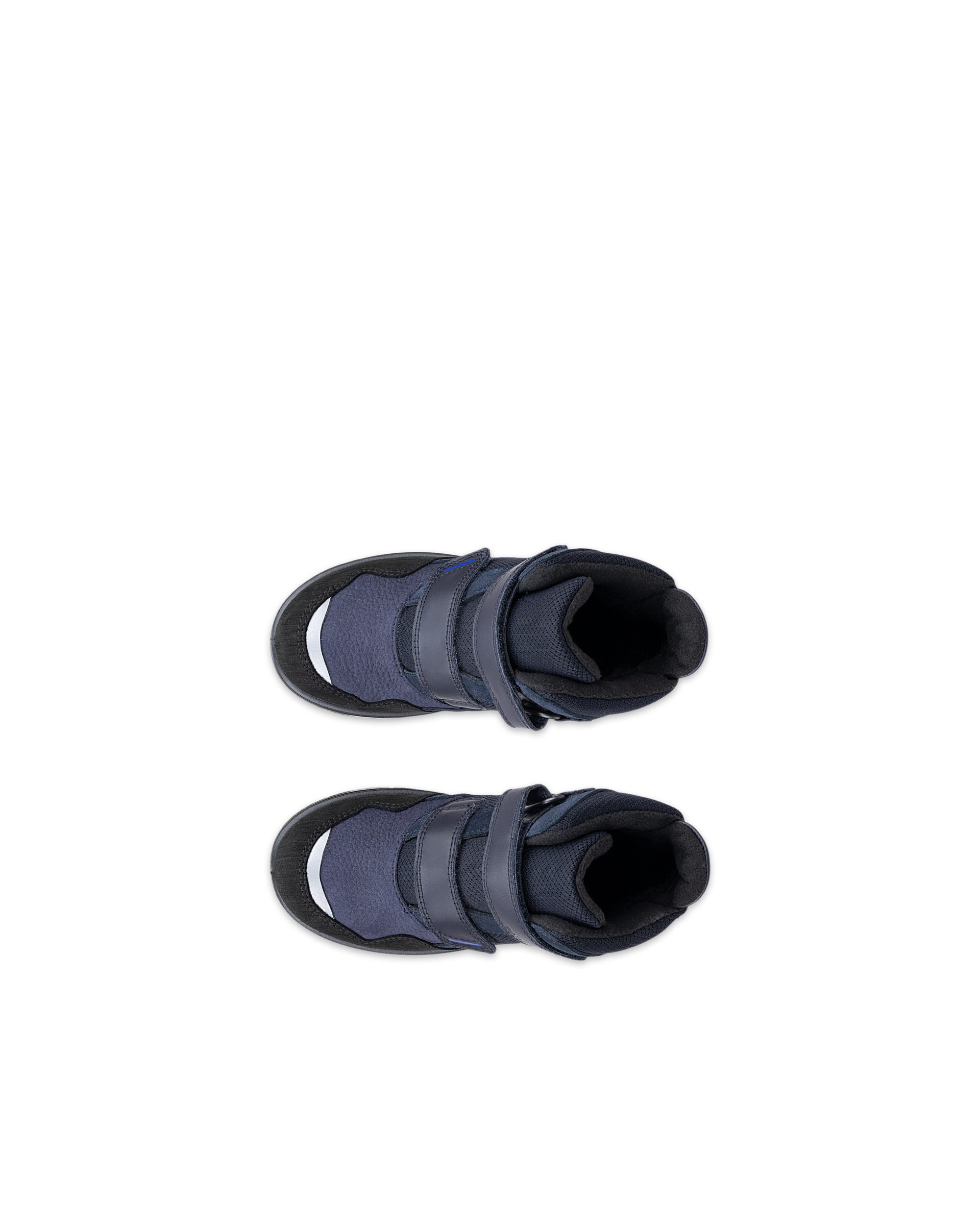 Dziecięce wodoodporne tekstylne buty zimowe ECCO® URBAN SNOWBOARDER - Niebieski - Top left pair