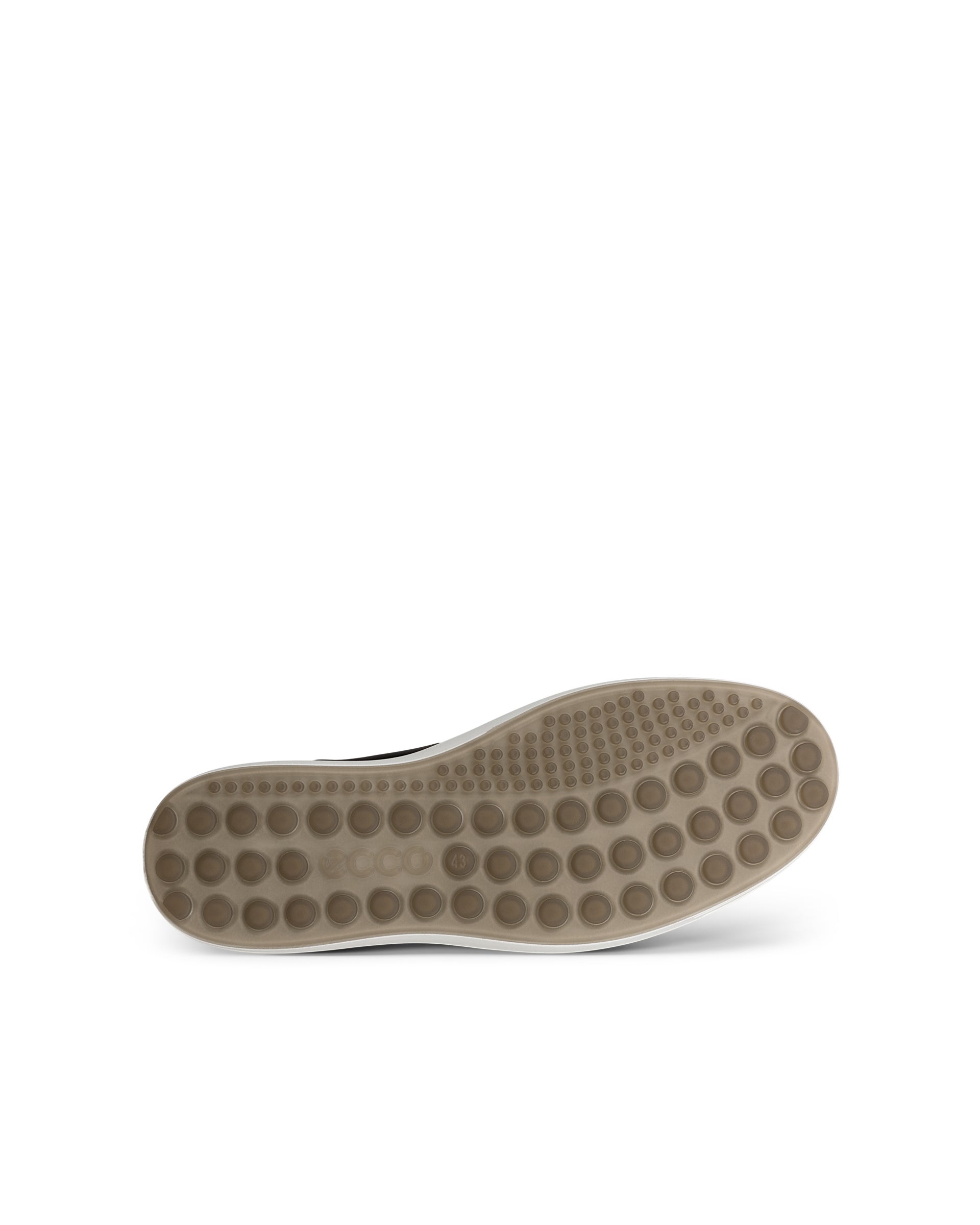 Chaussure à lacets ECCO® Soft 7 en cuir pour hommes - Noir - Sole