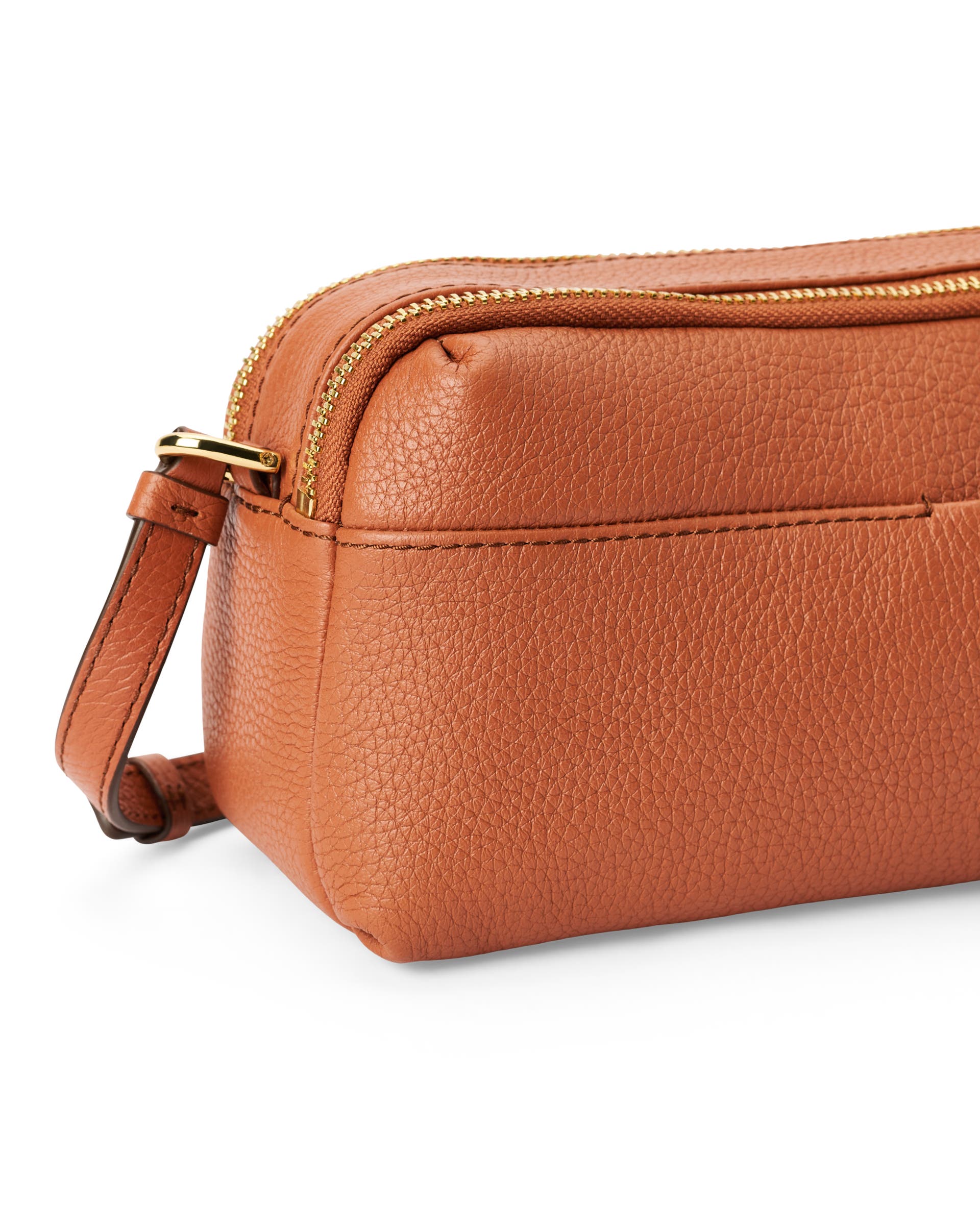 ECCO® Leather Curve Camera Bag - Brown - Detail-1