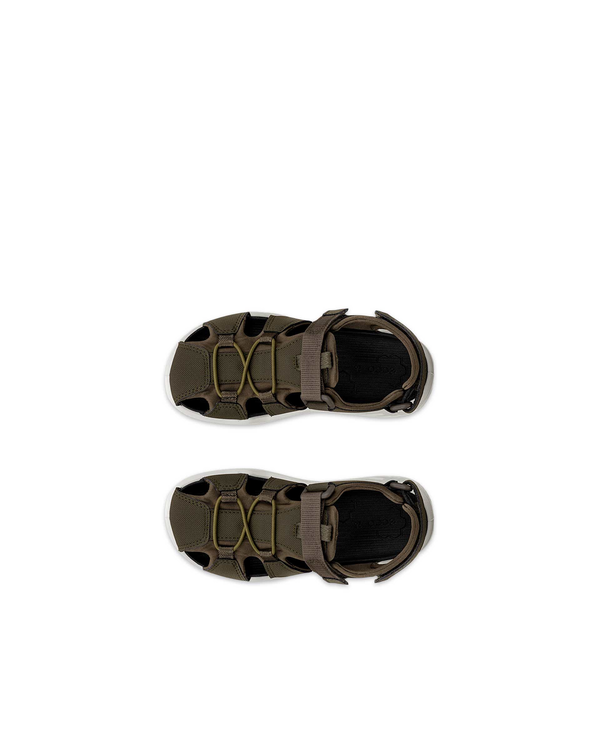 Dětské sandály s uzavřenou špičkou ECCO® X-Trinsic - Zelená - Top left pair