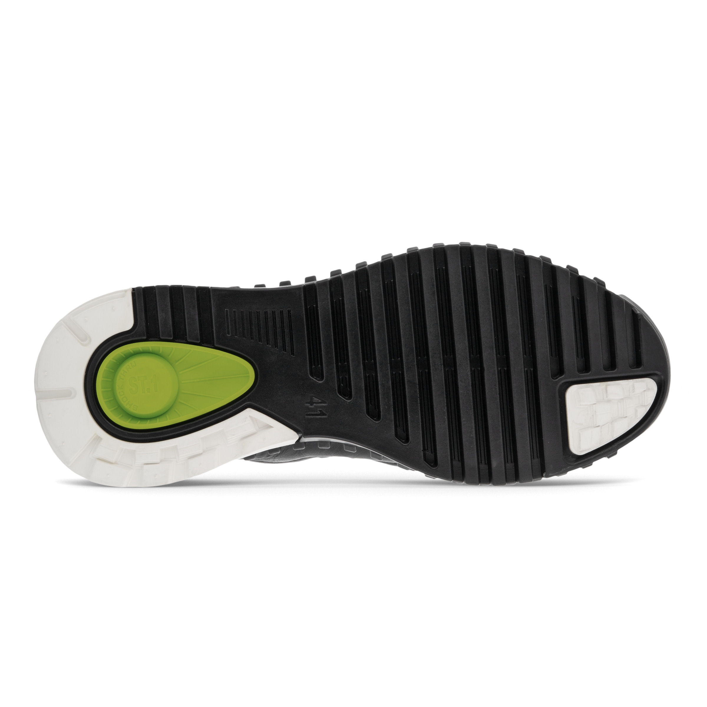 ECCO Zipflex Men's Mid-top Sneaker - Black - Sole