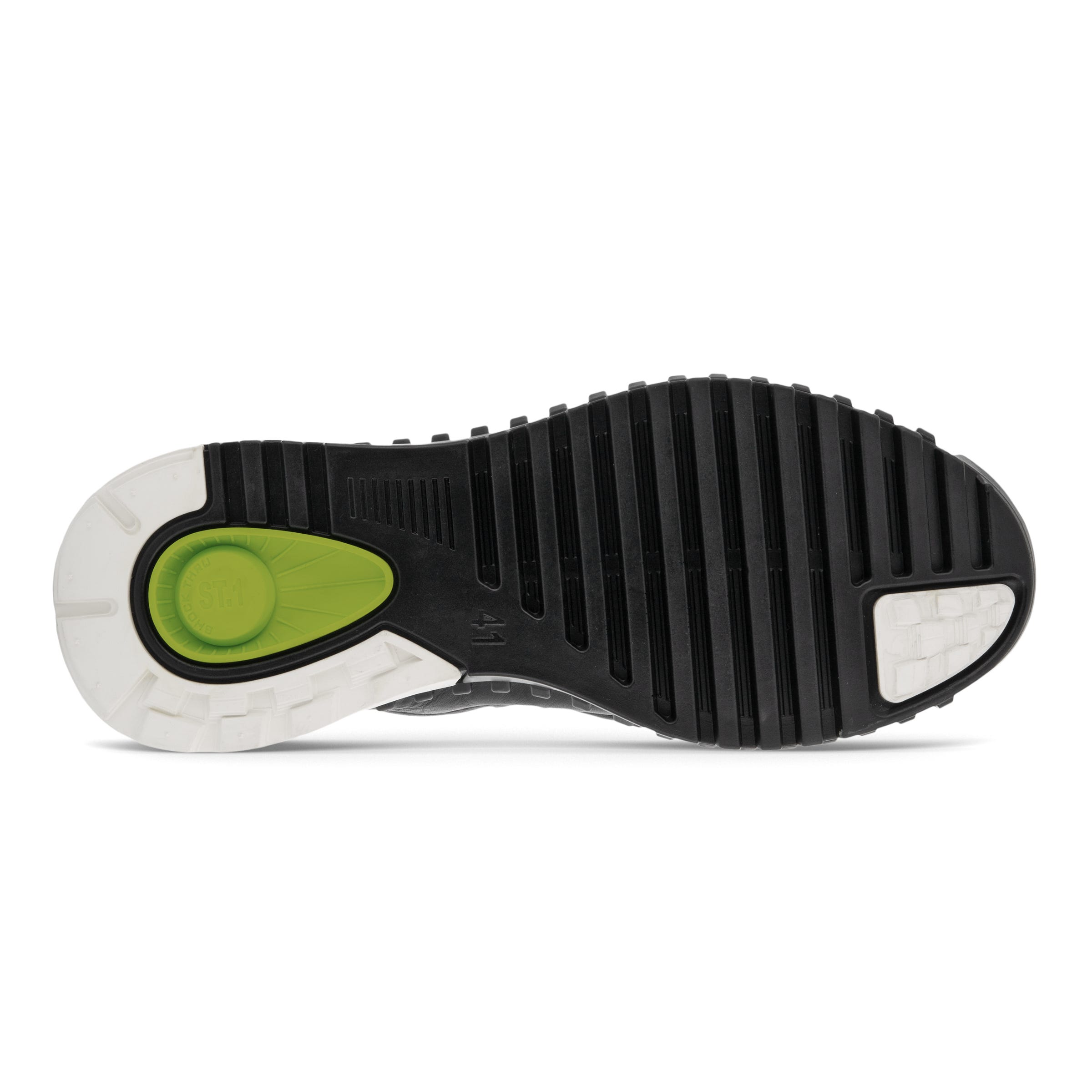 Men's ECCO® Zipflex Leather Sneaker - Black - Sole