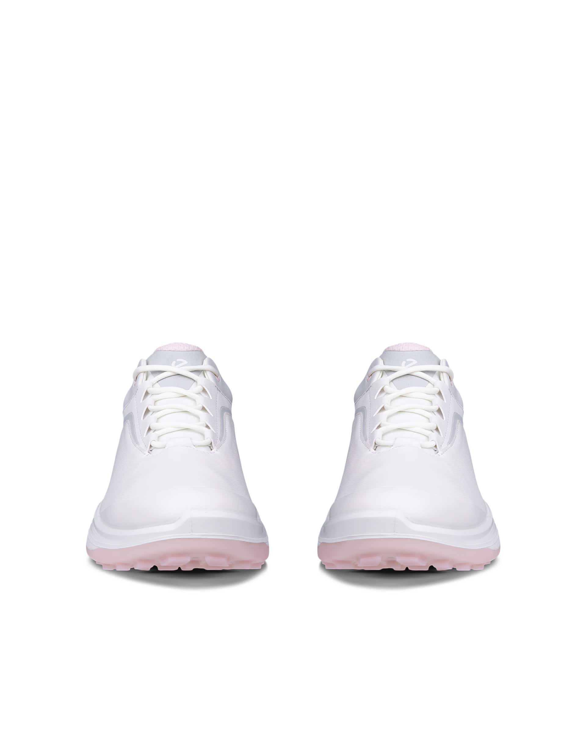 Women's ECCO® Golf LT1 Leather Waterproof Golf Shoe - White - Front pair