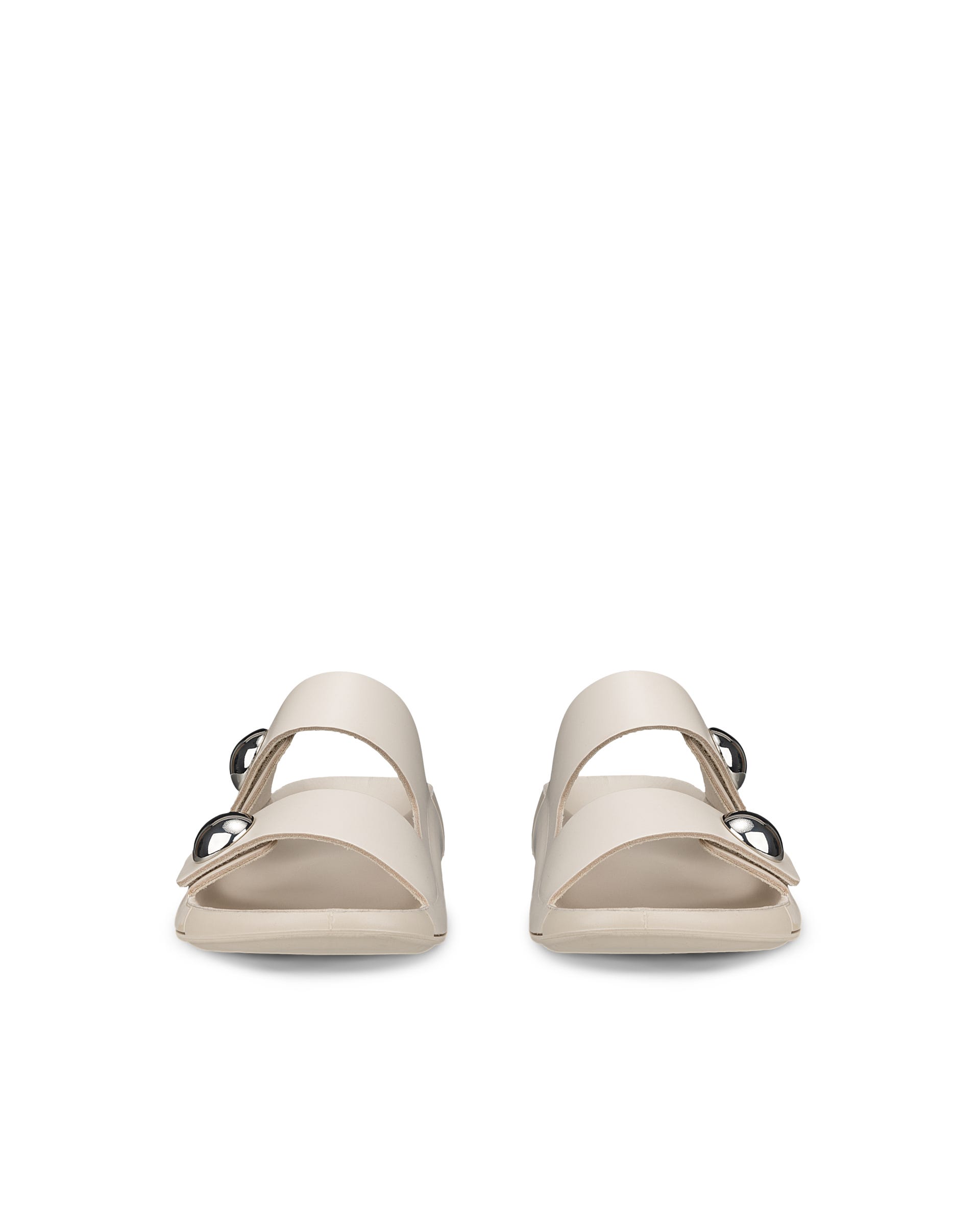 Women's ECCO® Cozmo Leather Two Strap Sandal - Brown - Front pair