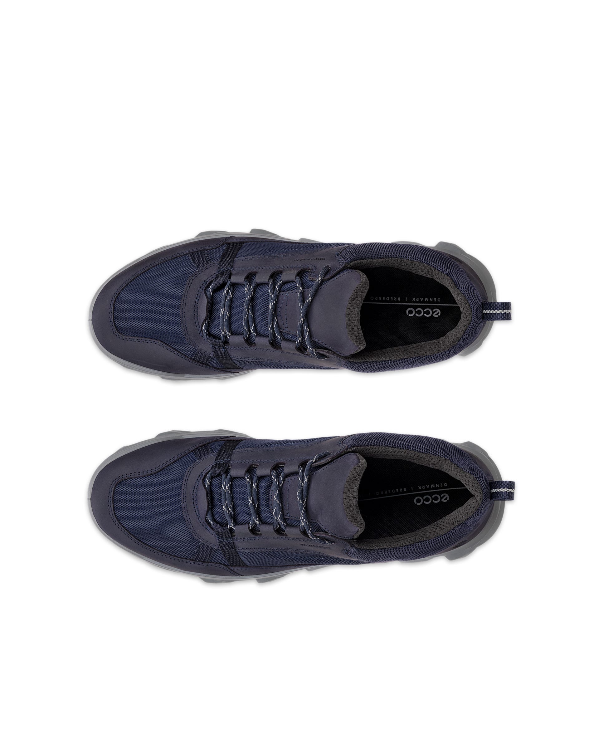 Men's ECCO® MX Low Nubuck Waterproof Sneaker - Blue - Top left pair