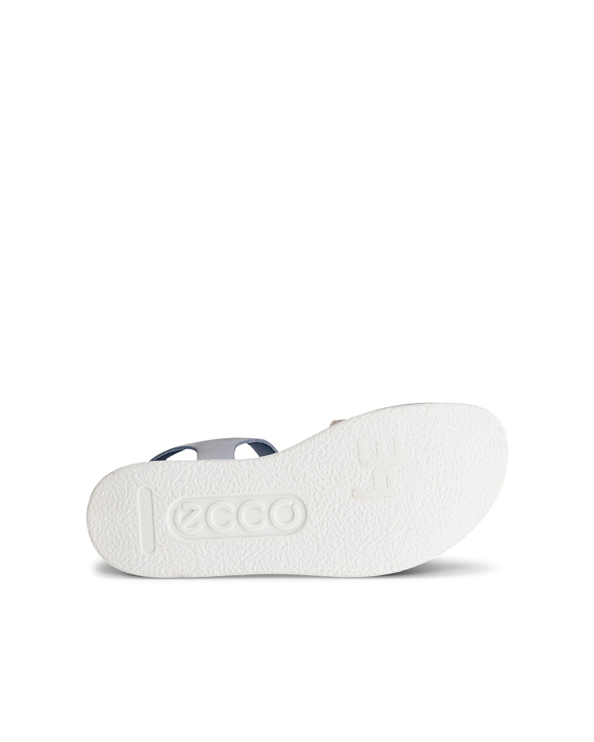 Women's ECCO® Flowt Nubuck Wedge Sandal - Blue - Sole