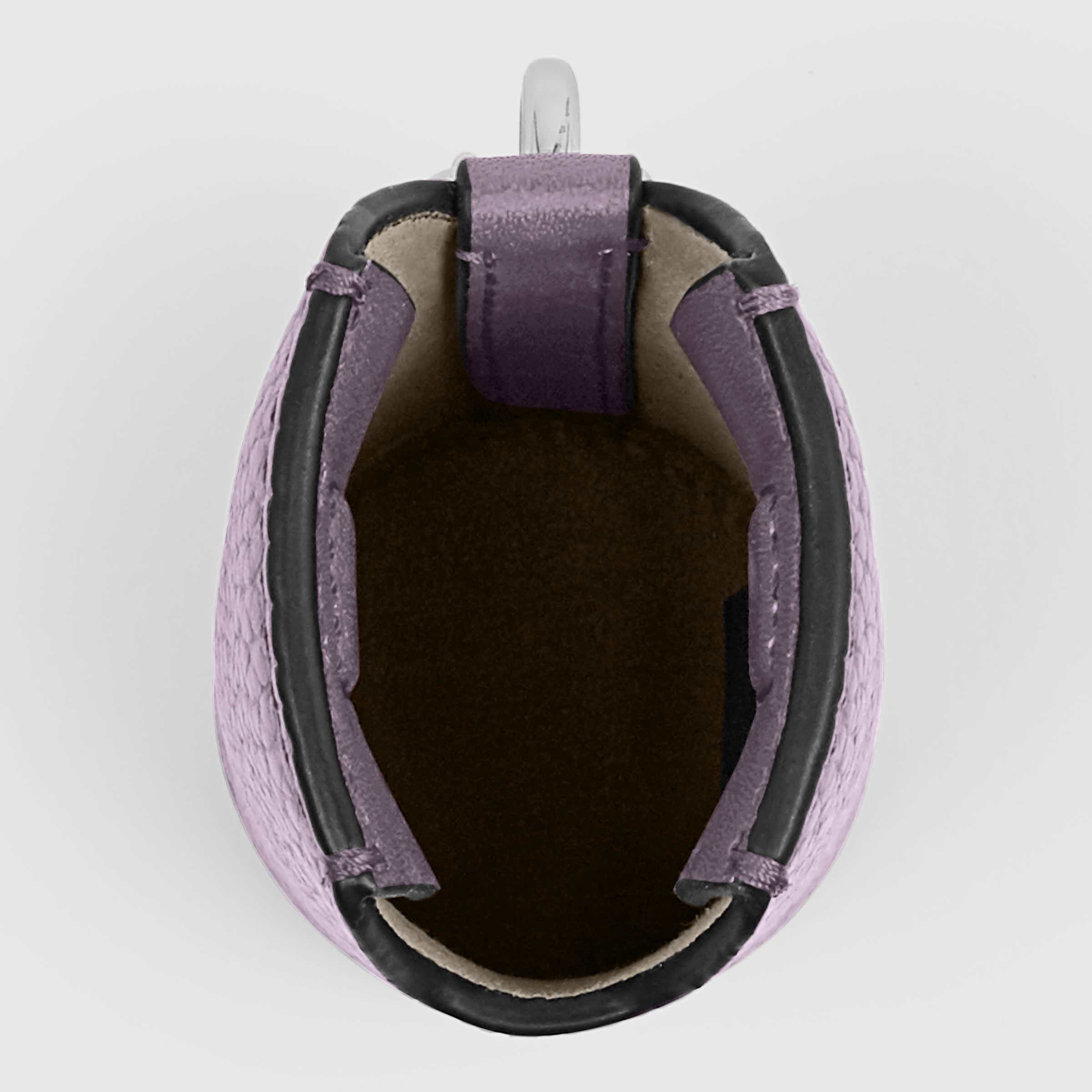 ECCO Textureblock Pot Mini レザーポーチウォレット - パープル - Birdeye