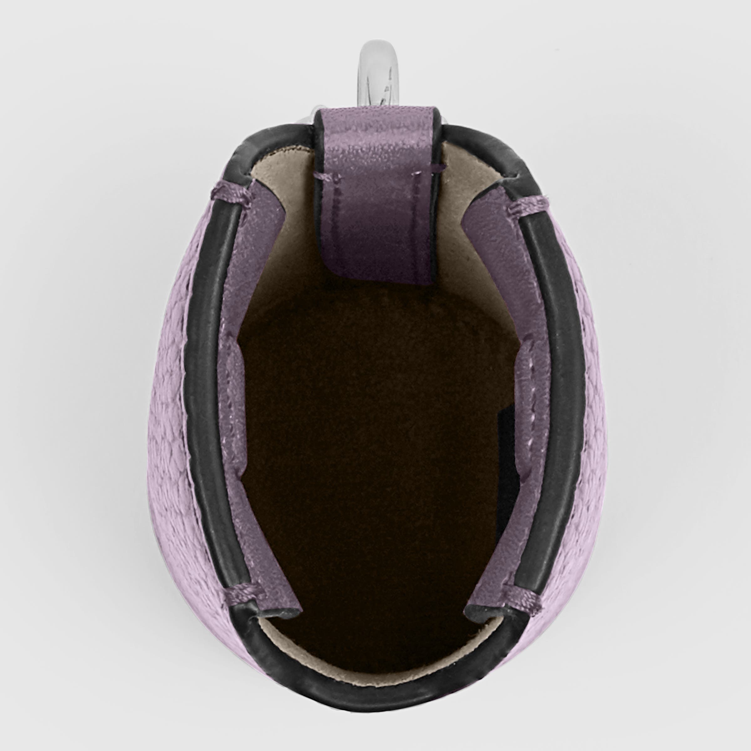 ECCO Textureblock Pot Mini レザーポーチウォレット - パープル - Birdeye