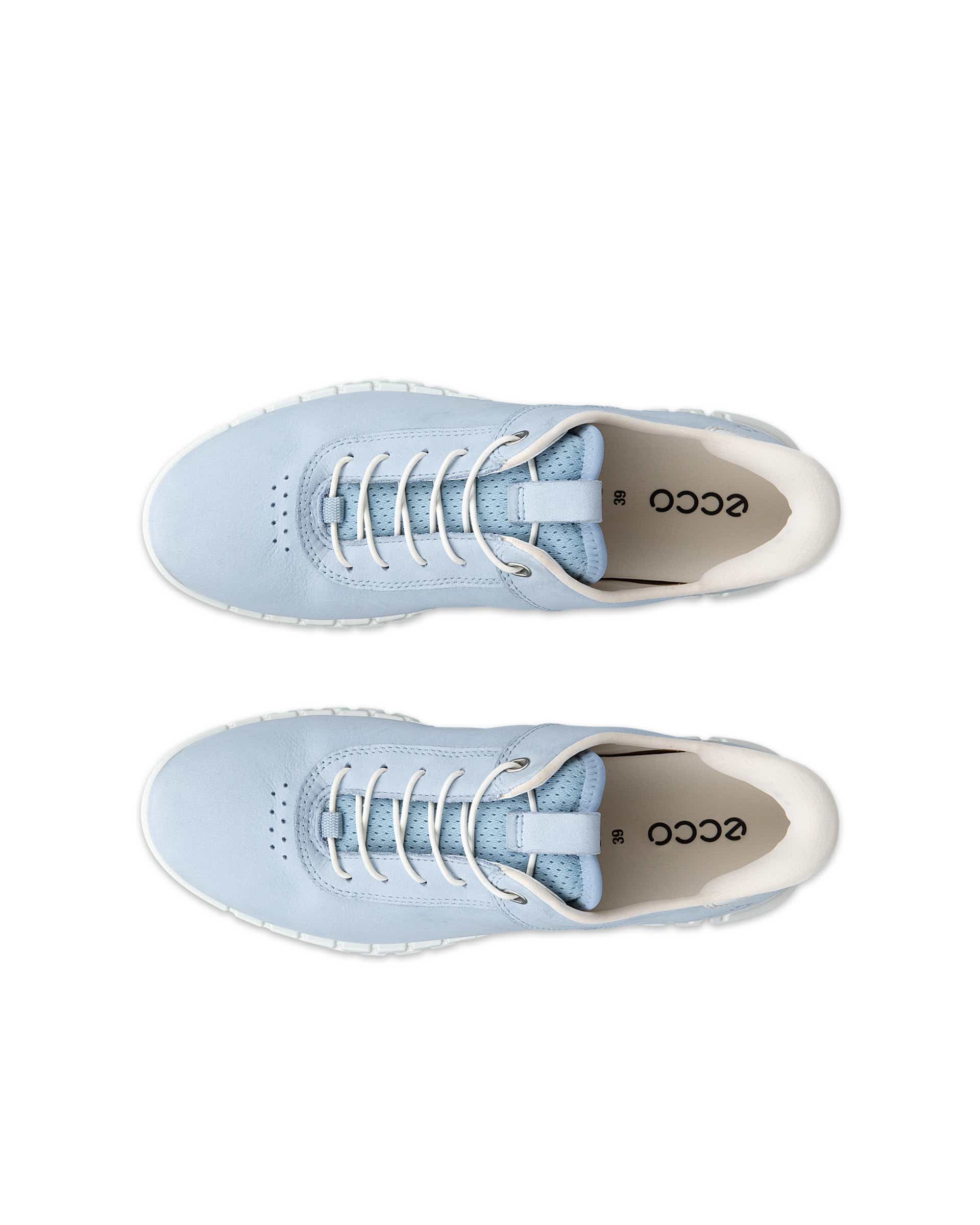 ECCO® GRUUV LITE Damen Nubuk-Schnürschuh - Blau - Top left pair
