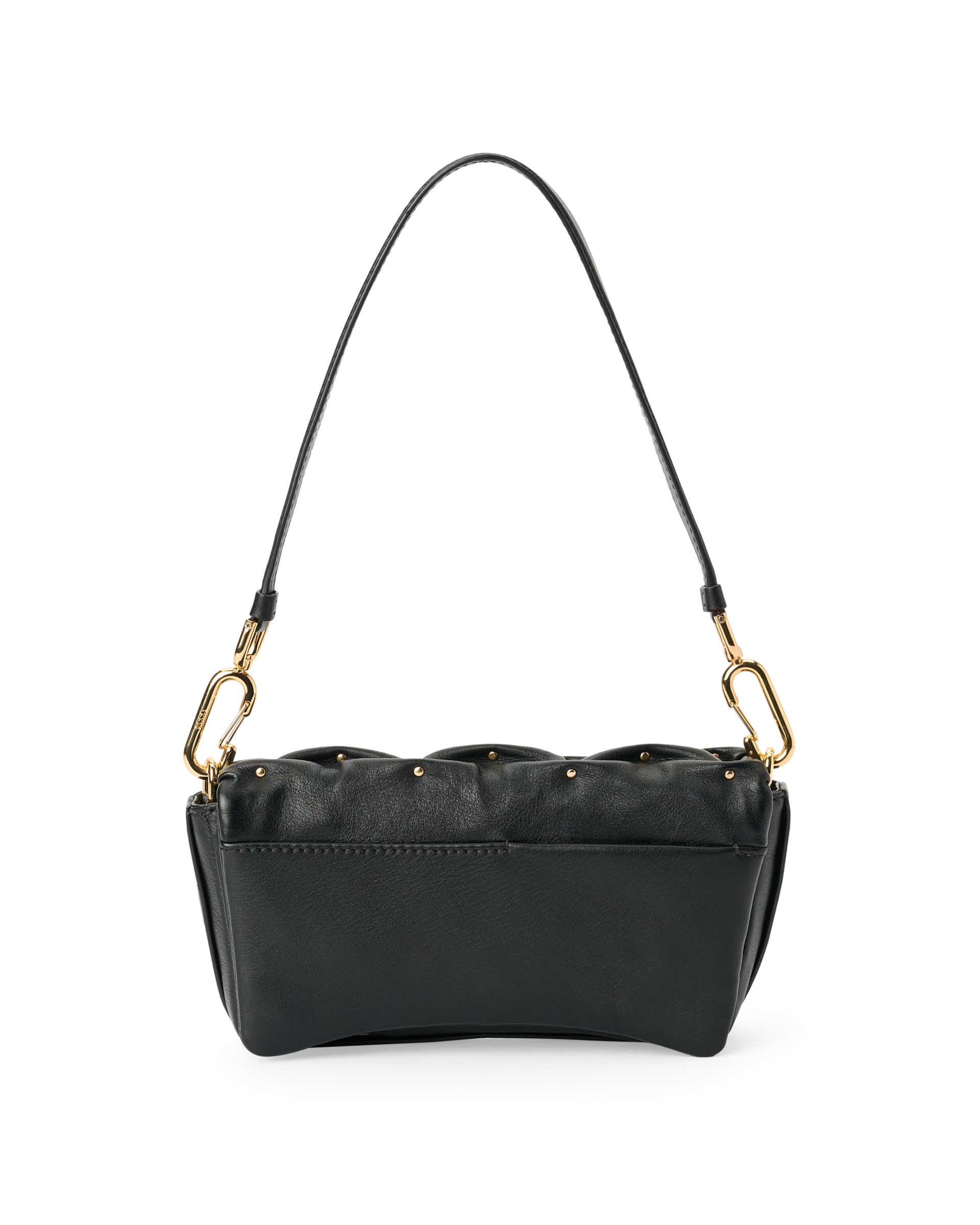 Skórzana torebka przez ramię ECCO® Pinch Bag - Czarny - Back