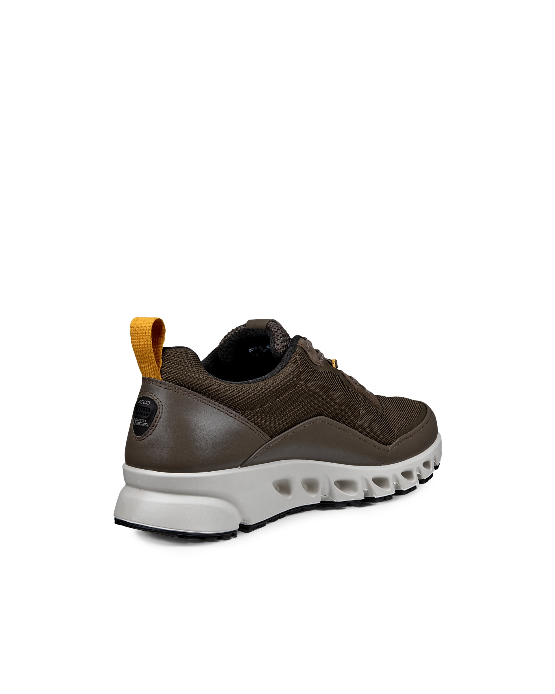 ECCO® MULTI-VENT heren schoen van textiel met Gore-Tex - Bruin - Back